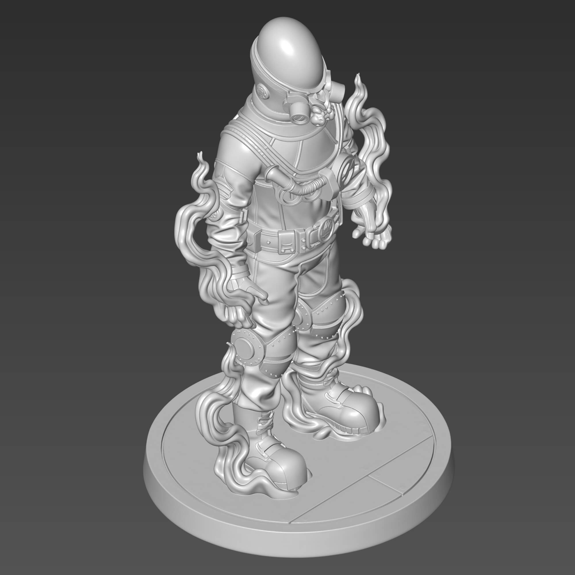 Johann Krauss 3D Print STL File - Hellboy Character Figurine 3D Model