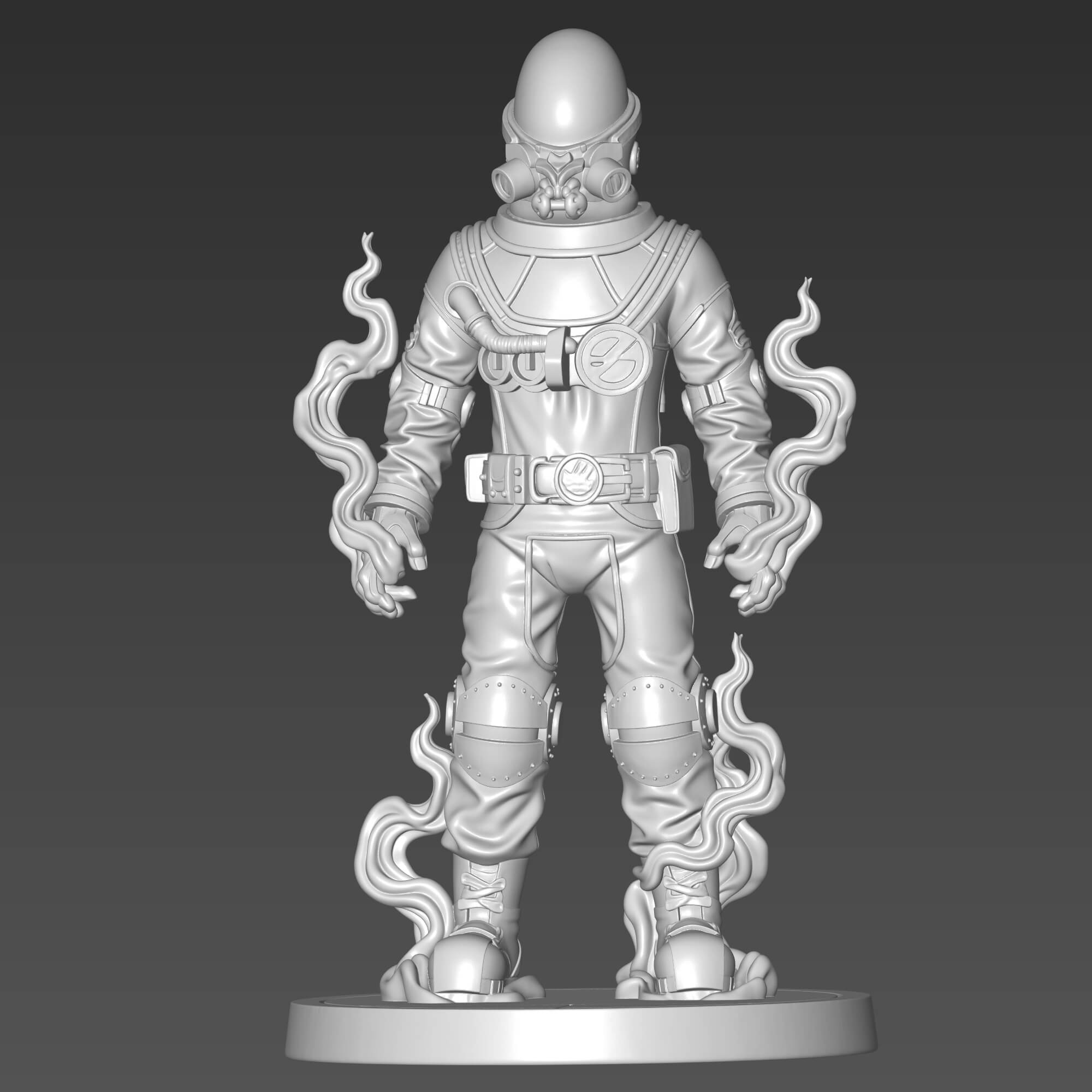 Johann Krauss 3D Print STL File - Hellboy Character Figurine 3D Model