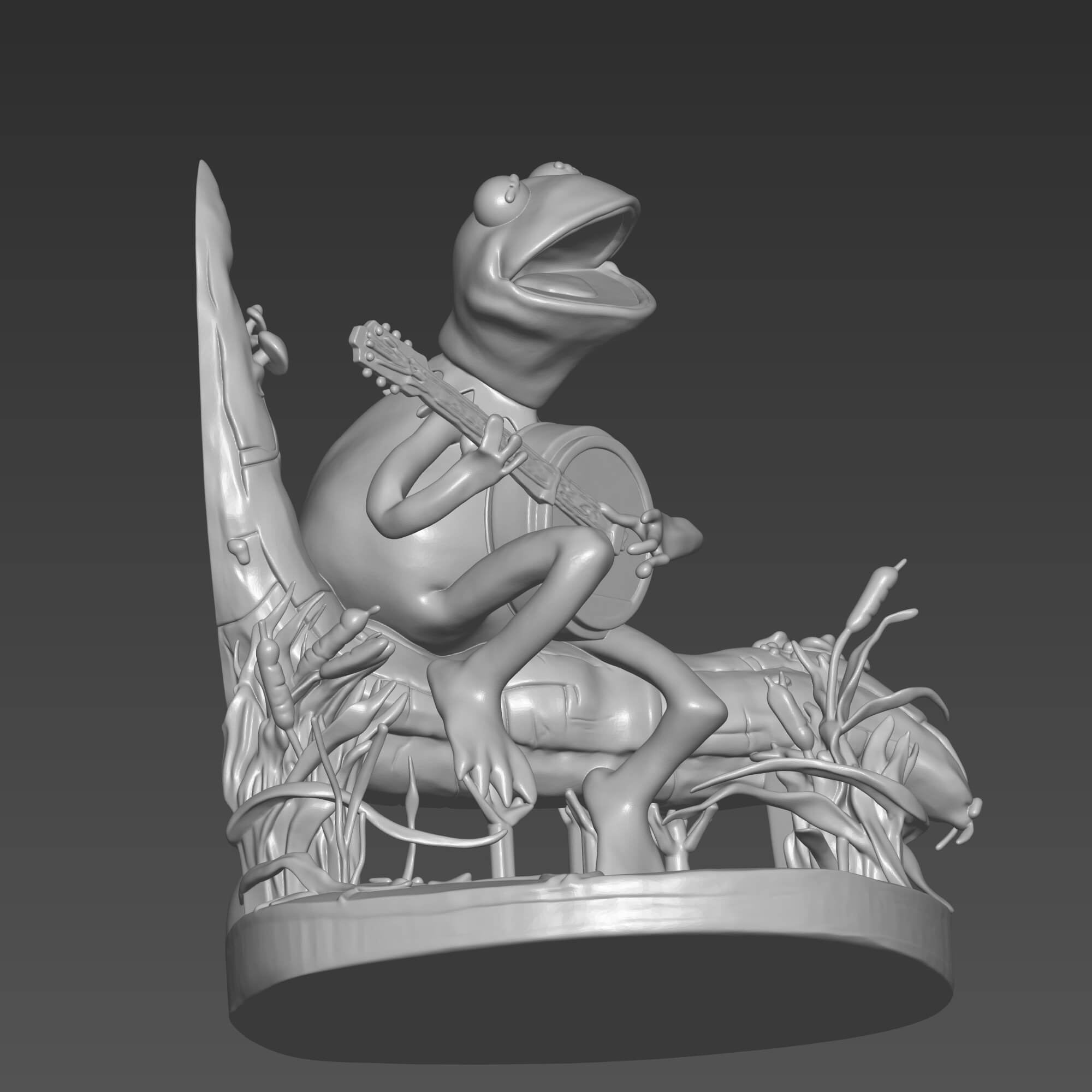 Kermit the Frog 3D STL File - Muppets Nostalgia Collectible 3D Model