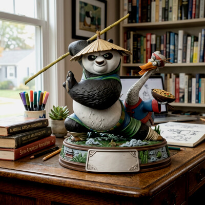 Kung Fu Panda 3D STL File Po and Mr Ping Diorama Figure STL