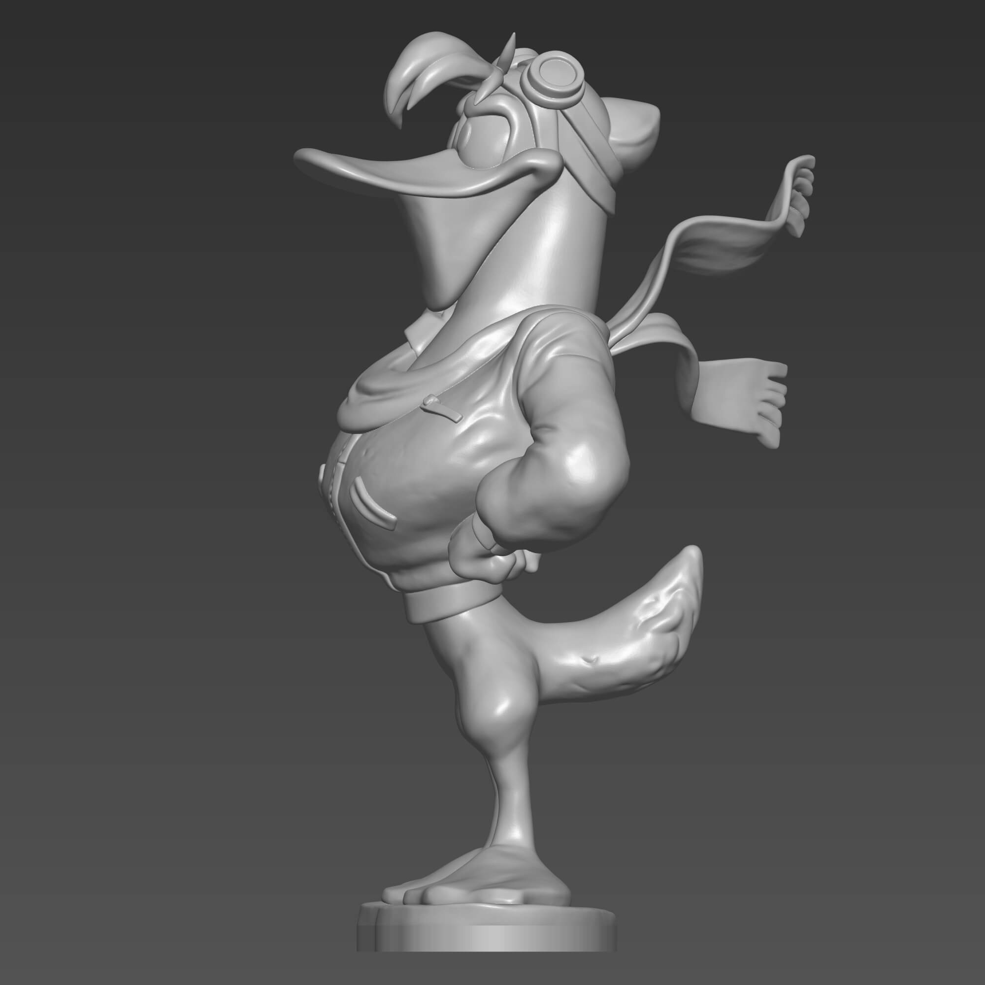 Launchpad McQuack 3D Print Model Pilot Duck STL File 3D Model