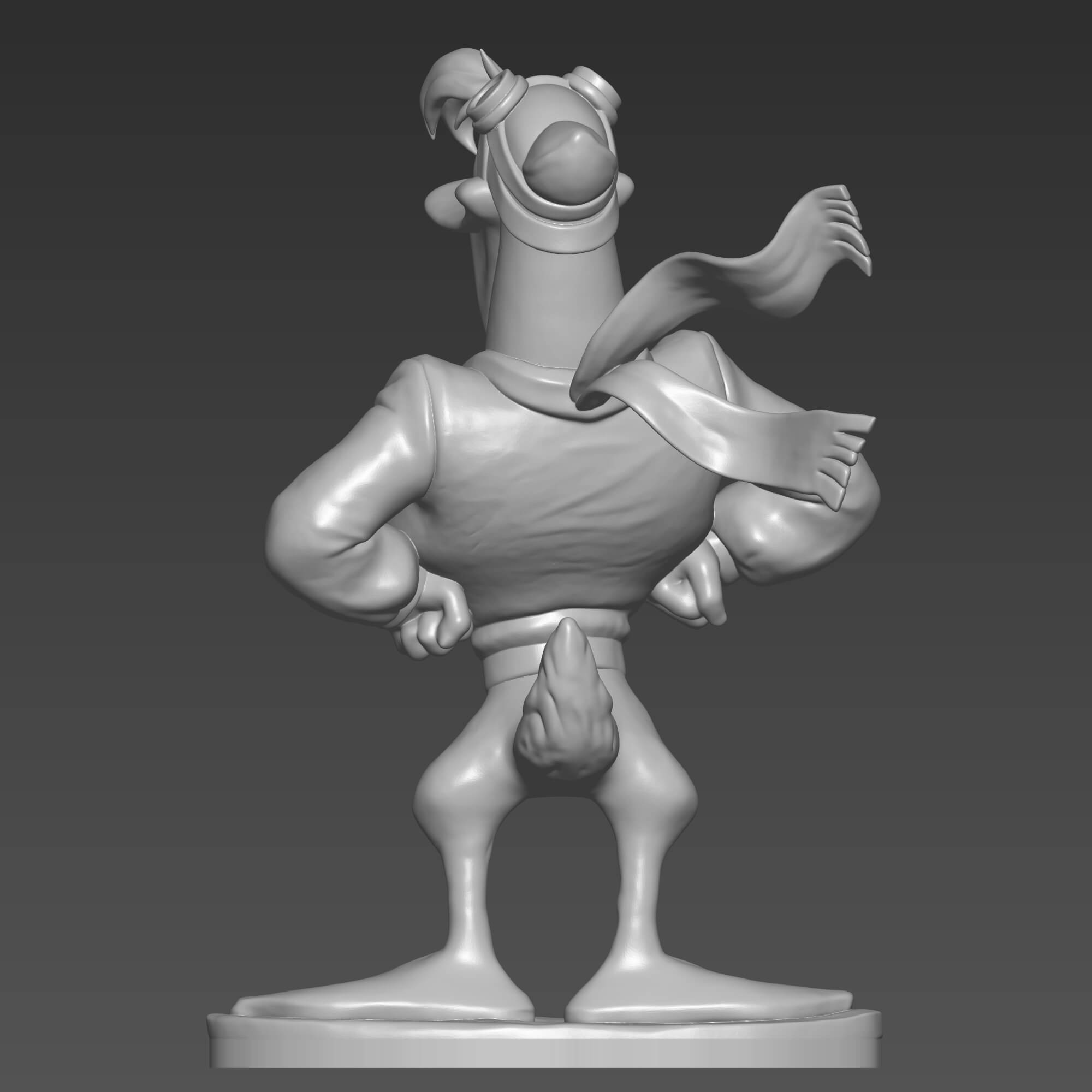 Launchpad McQuack 3D Print Model Pilot Duck STL File 3D Model