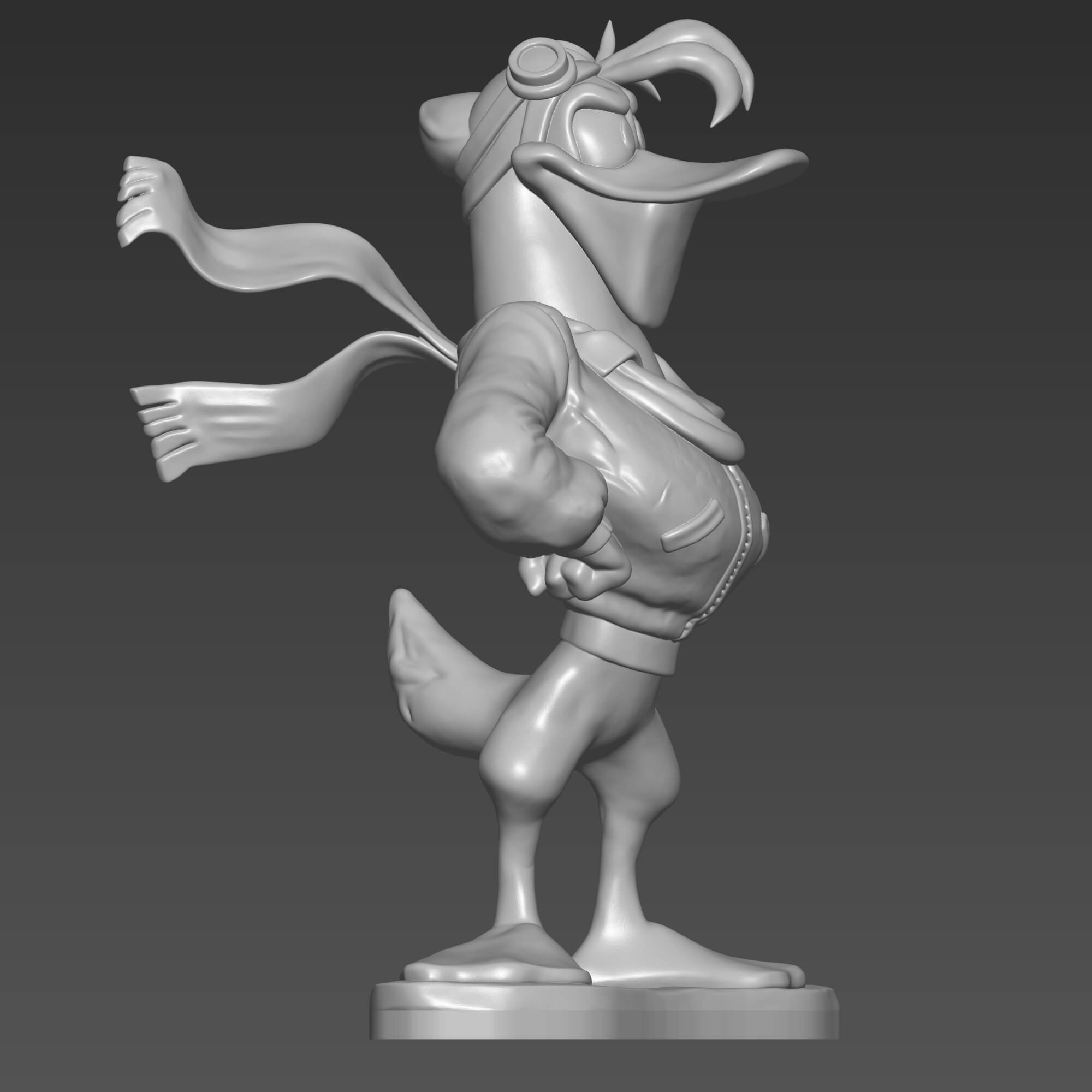 Launchpad McQuack 3D Print Model Pilot Duck STL File 3D Model