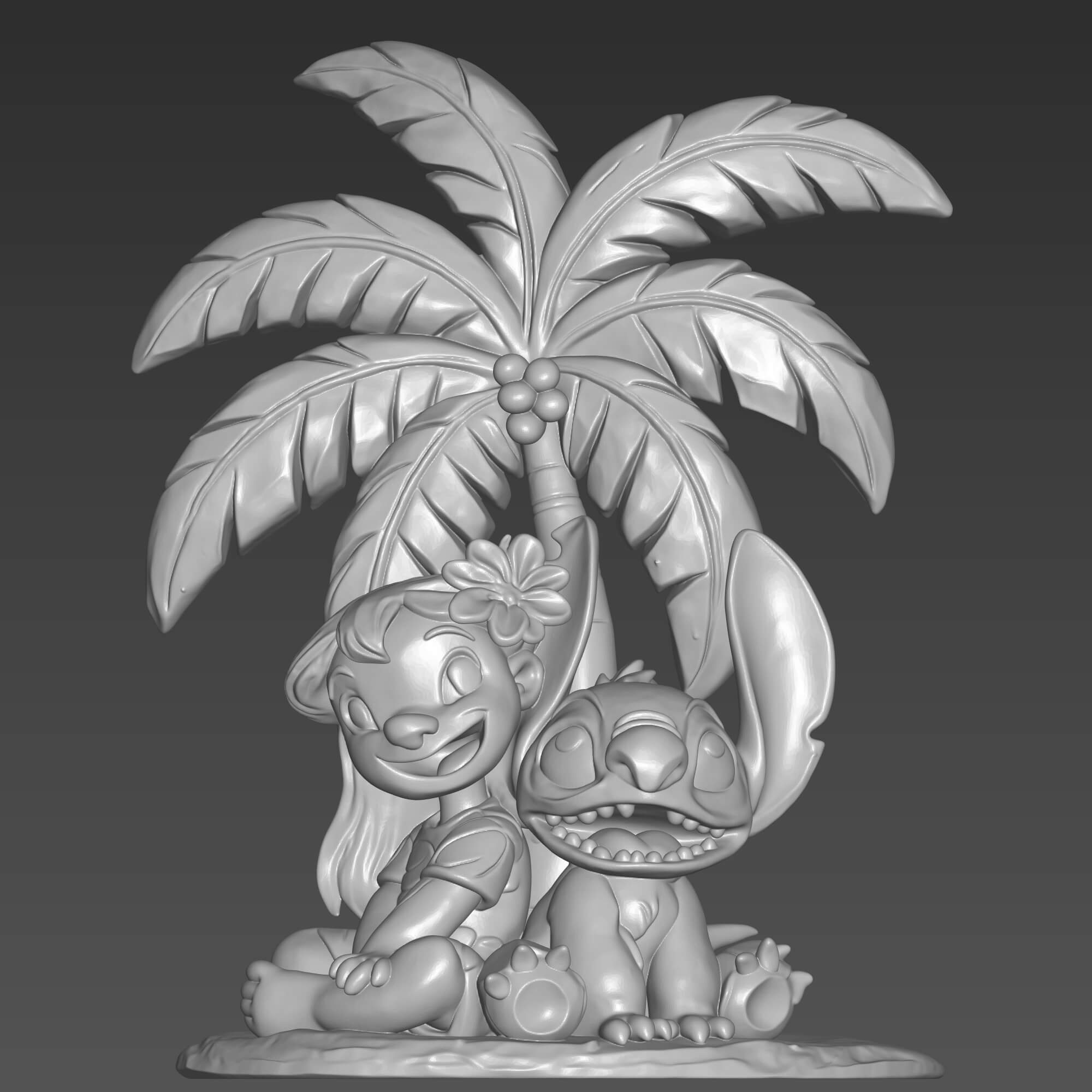 Lilo and Stitch 3D Print File Cute Stitch STL 3D Model