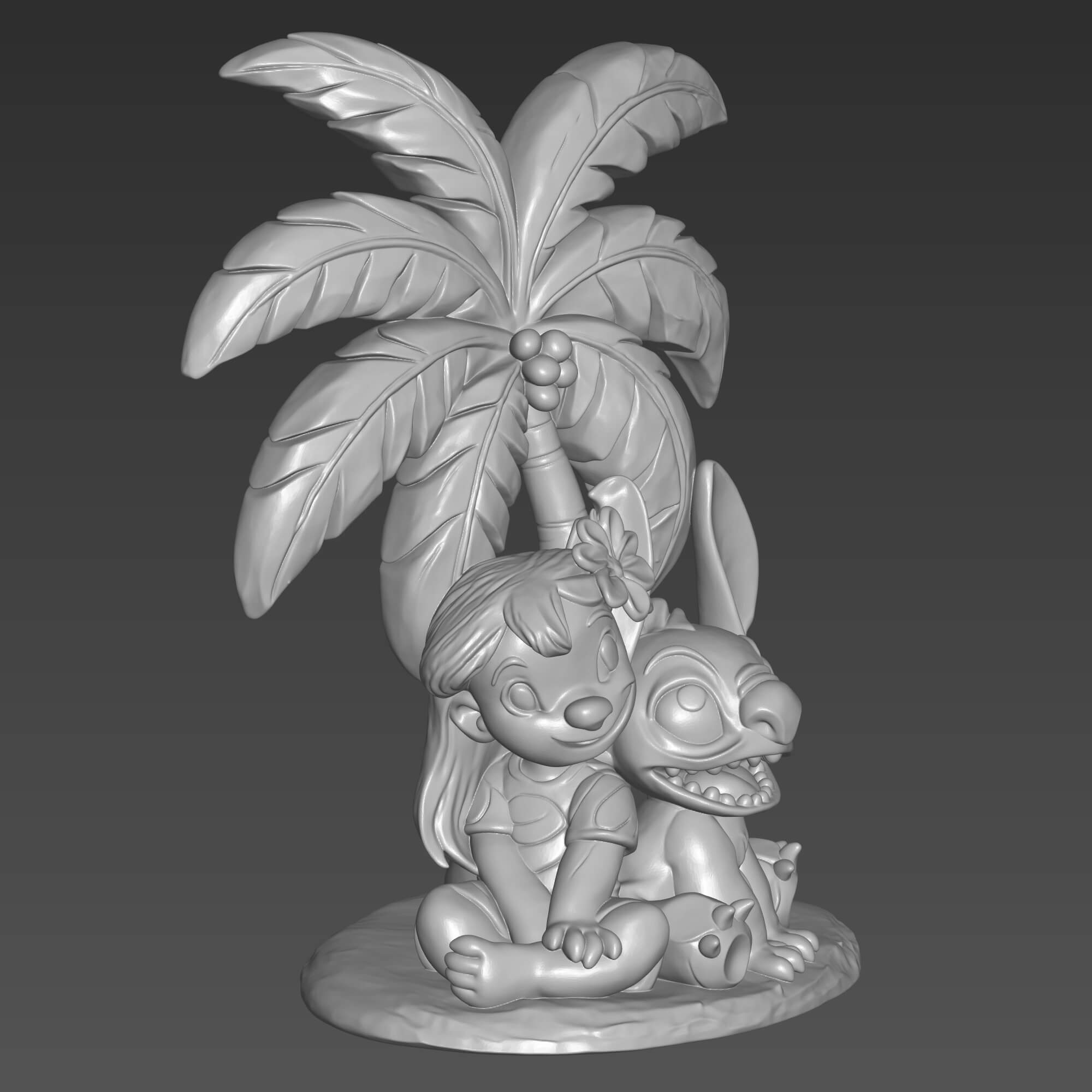 Lilo and Stitch 3D Print File Cute Stitch STL 3D Model