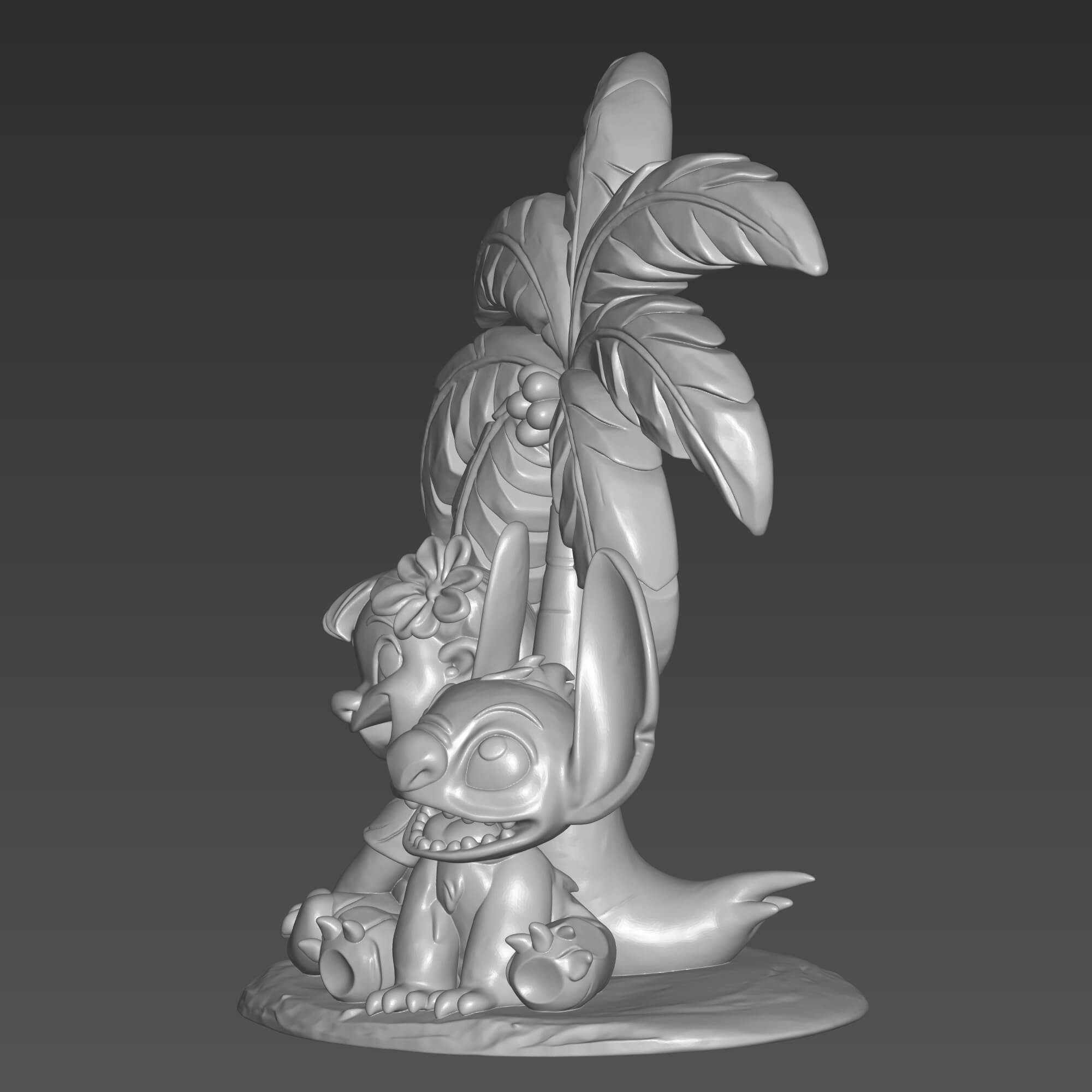 Lilo and Stitch 3D Print File Cute Stitch STL 3D Model