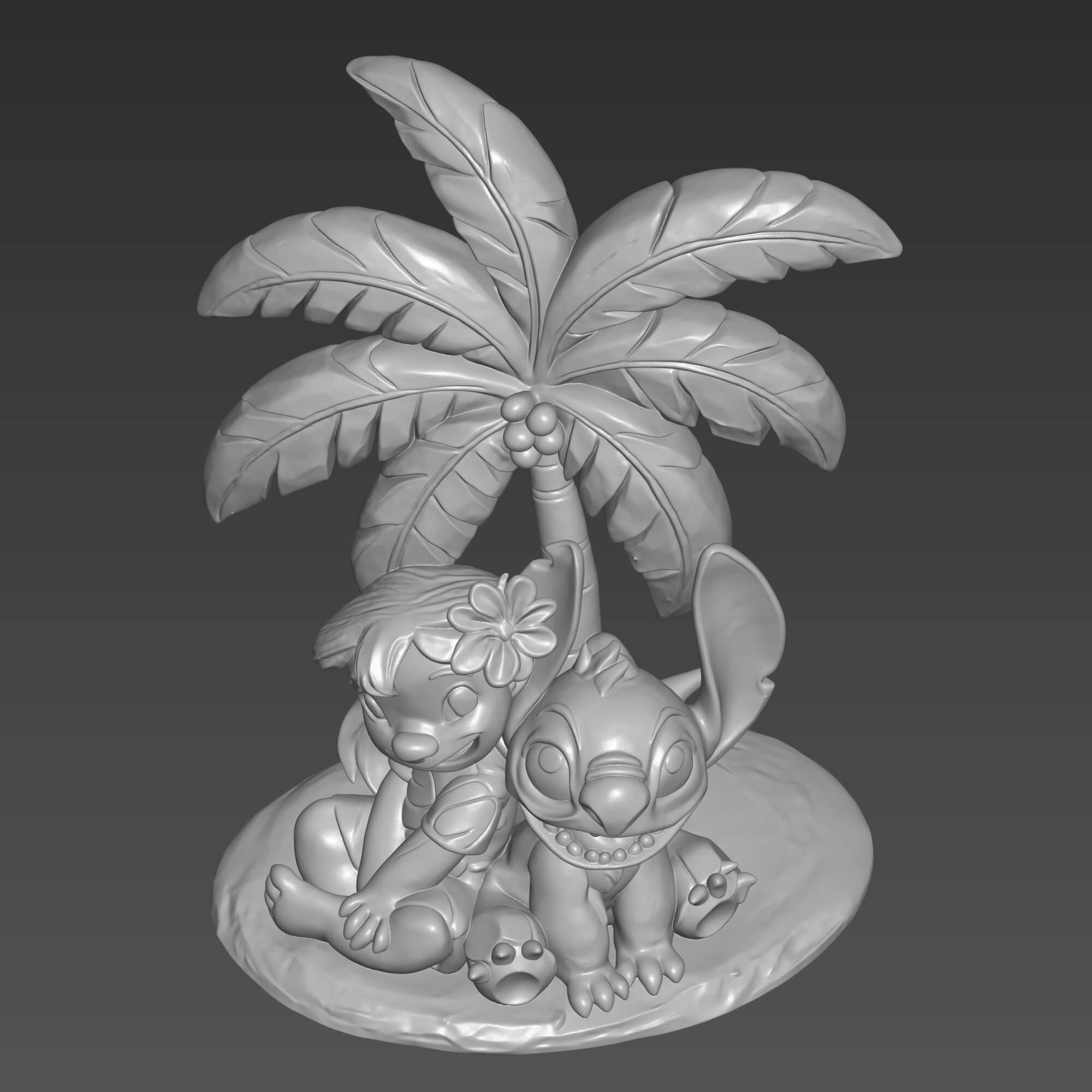 Lilo and Stitch 3D Print File Cute Stitch STL 3D Model