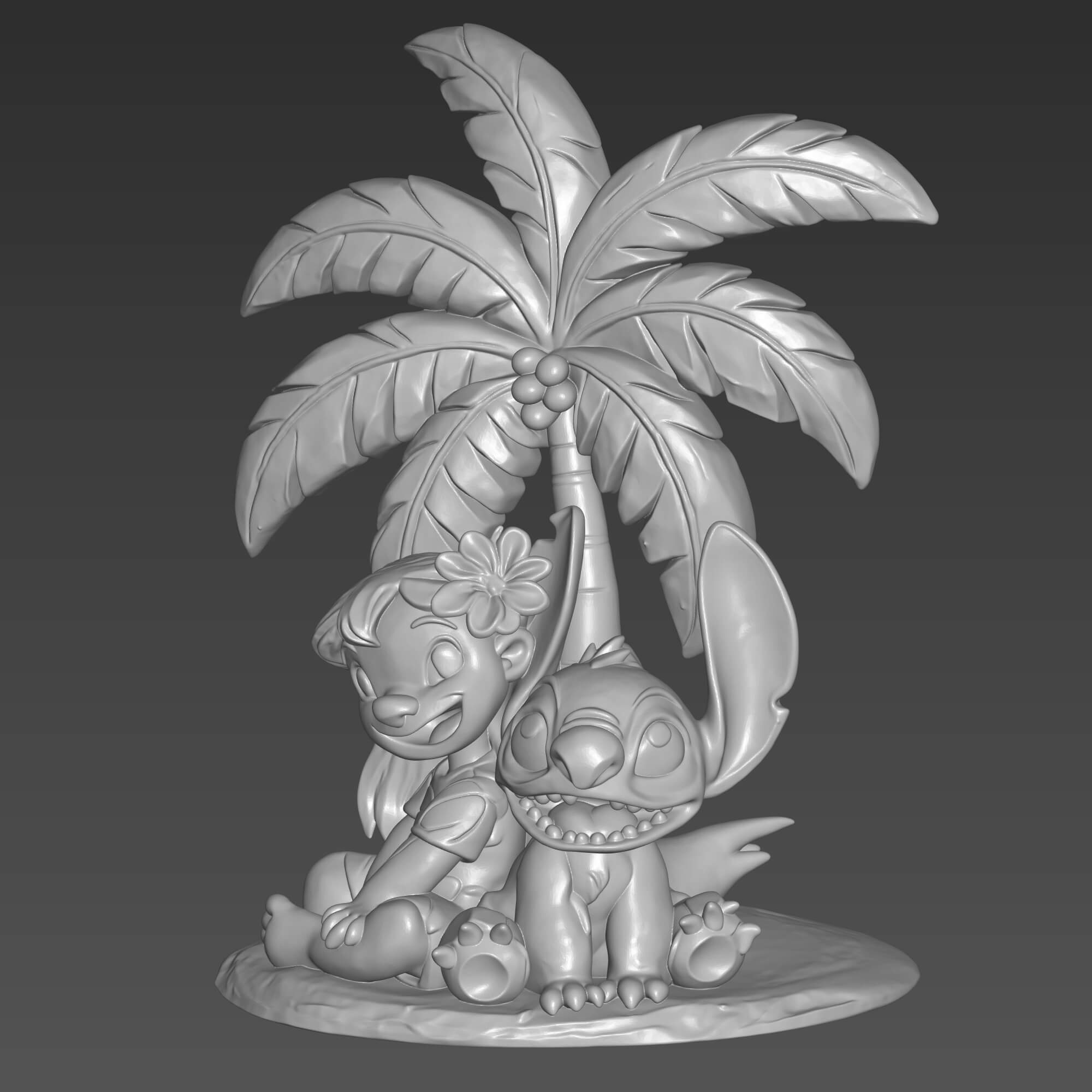 Lilo and Stitch 3D Print File Cute Stitch STL 3D Model