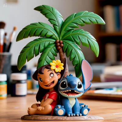 Lilo and Stitch 3D Print File Cute Stitch STL