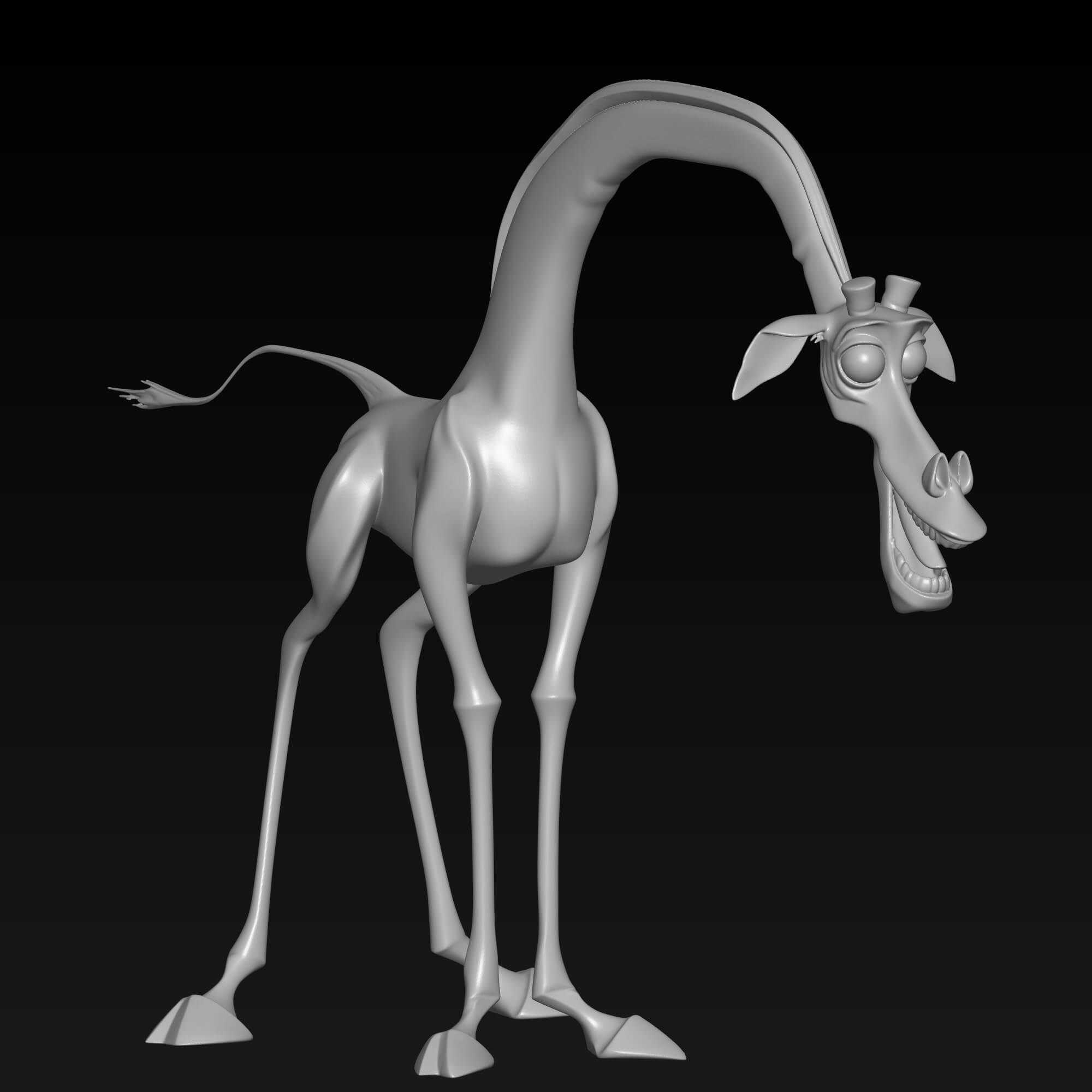 Melman Madagascar Inspired Giraffe 3D Model 3D Model