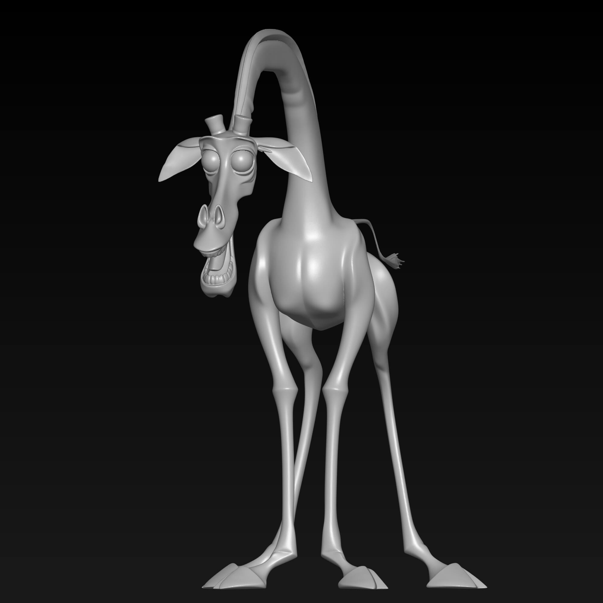 Melman Madagascar Inspired Giraffe 3D Model 3D Model