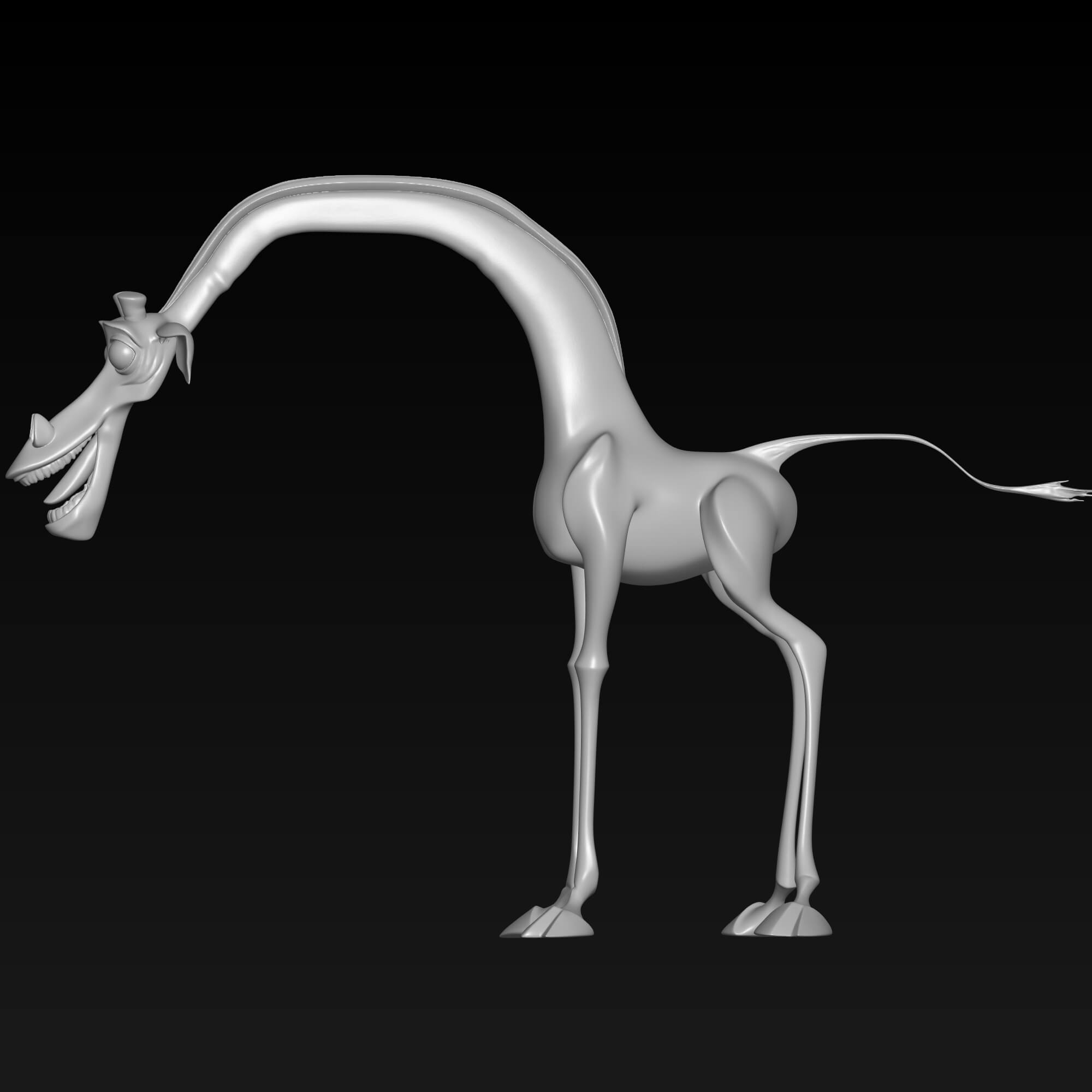 Melman Madagascar Inspired Giraffe 3D Model 3D Model