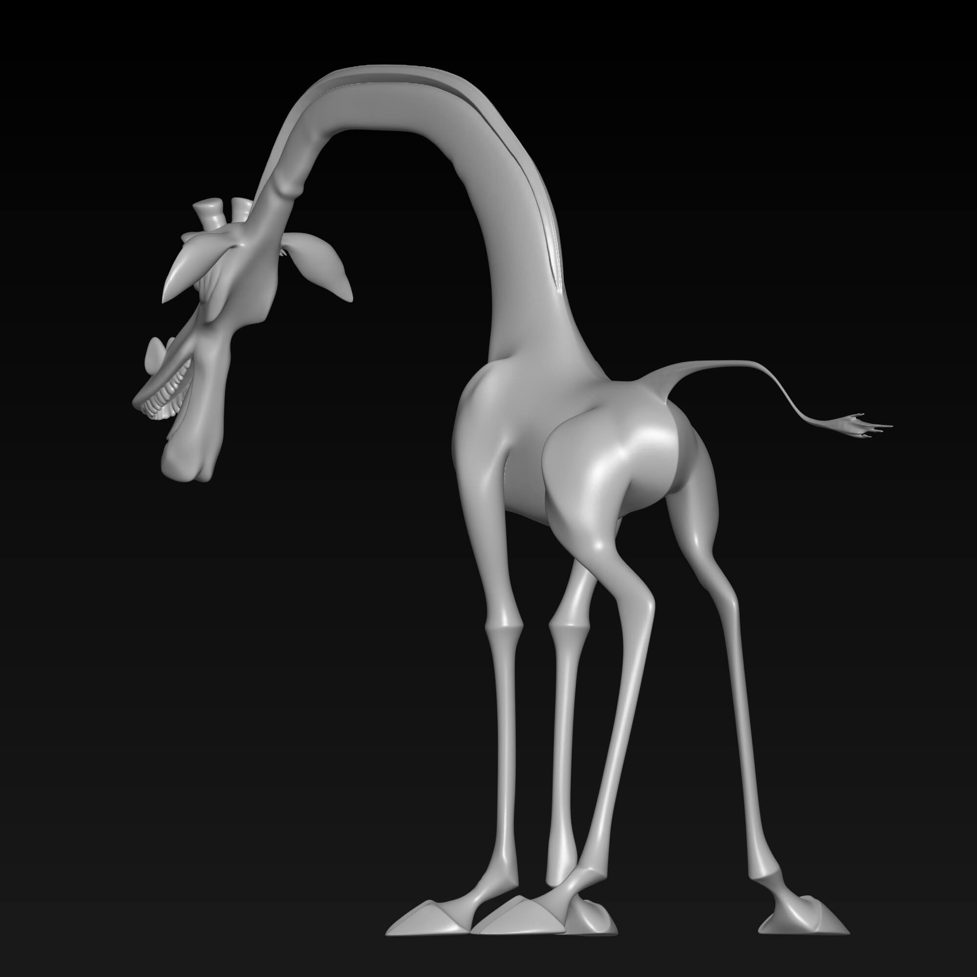 Melman Madagascar Inspired Giraffe 3D Model 3D Model