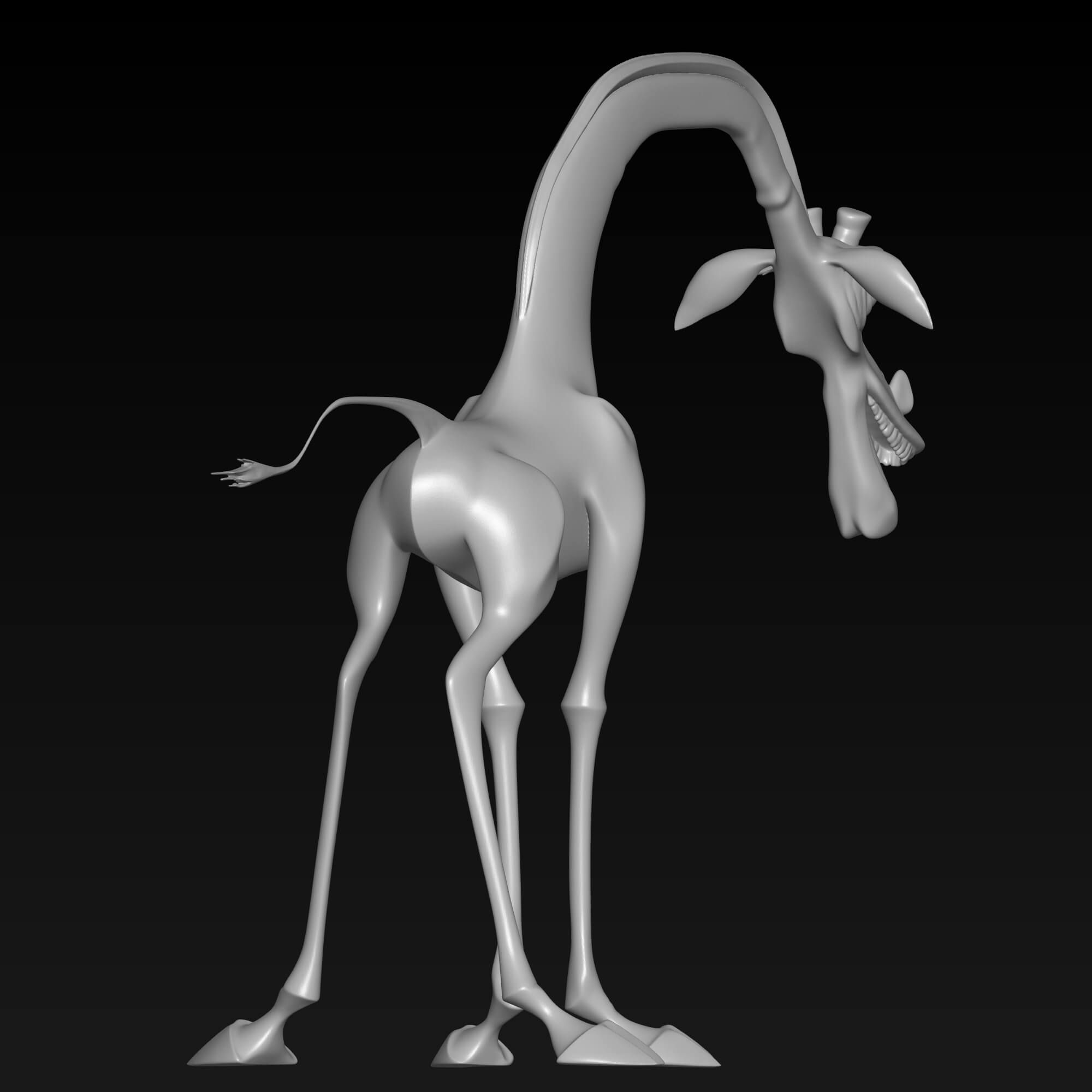 Melman Madagascar Inspired Giraffe 3D Model 3D Model