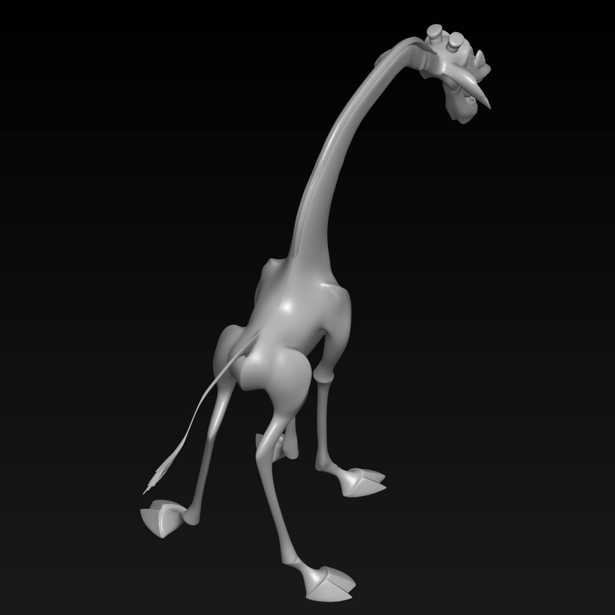 Melman Madagascar Inspired Giraffe 3D Model 3D Model