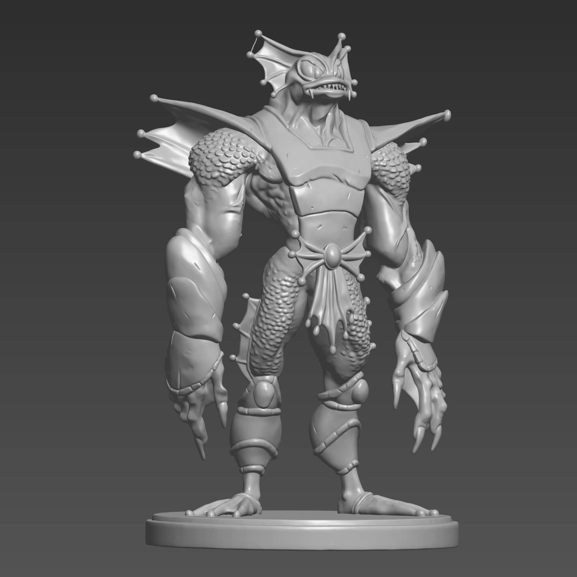 Merman 3D Print STL Masters of the Universe Mer-Man Figure 3D Model
