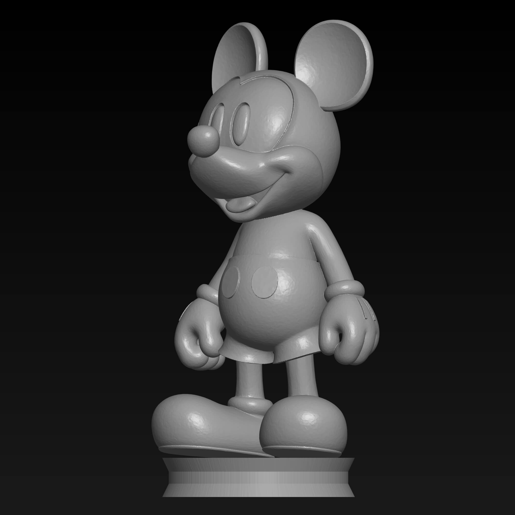 Mickey Mouse STL File &ndash 3D Printable Cartoon Character 3D Model