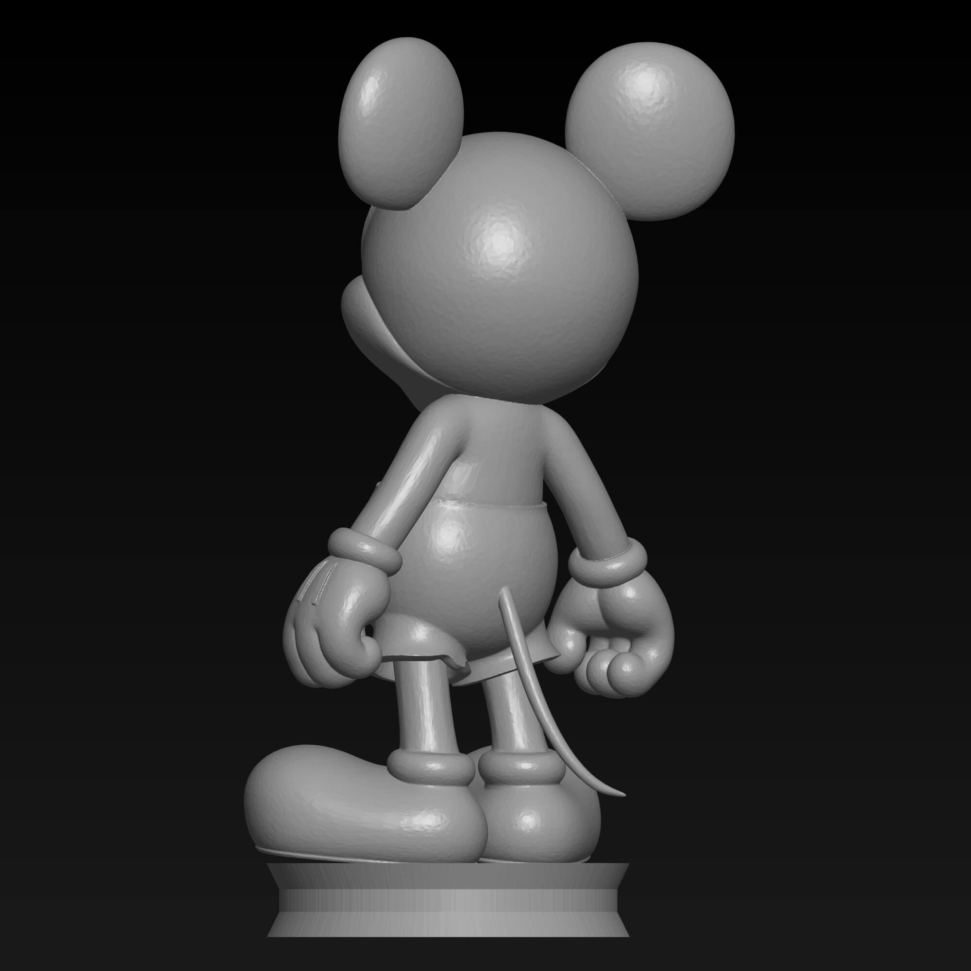 Mickey Mouse STL File &ndash 3D Printable Cartoon Character 3D Model