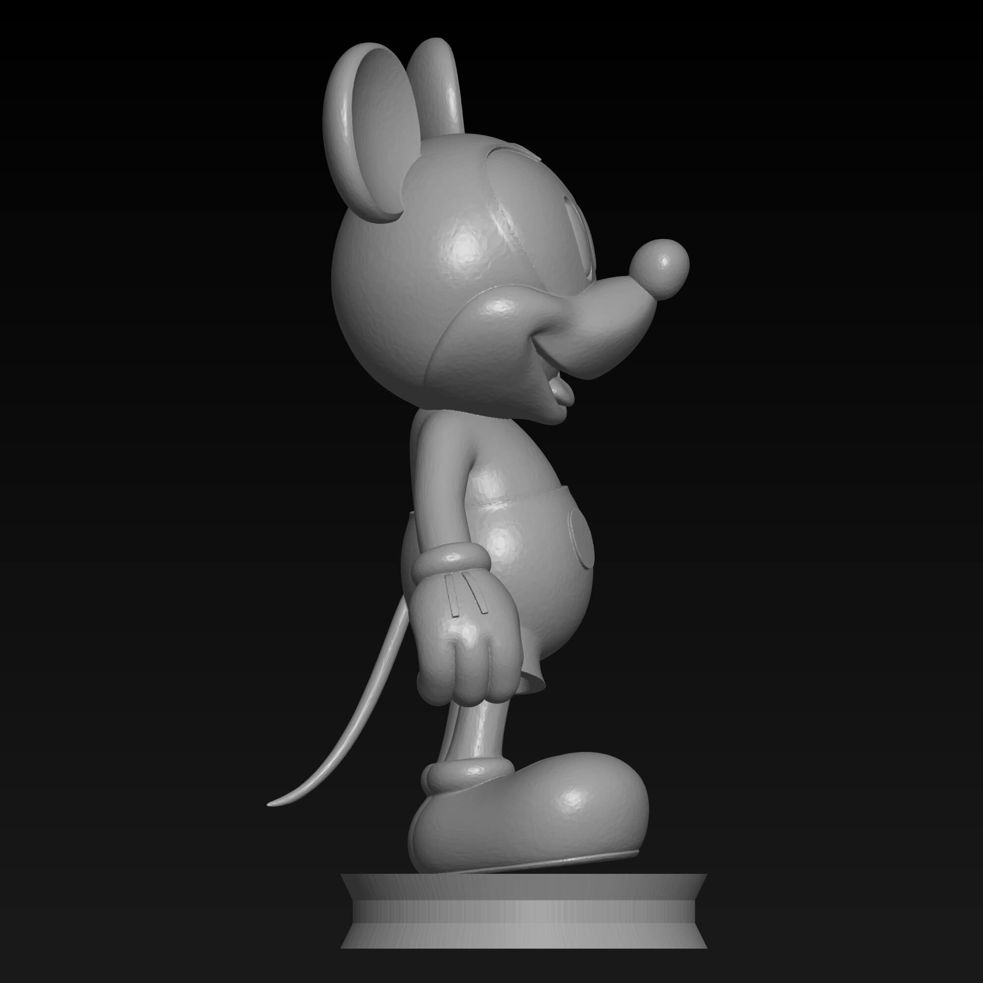 Mickey Mouse STL File &ndash 3D Printable Cartoon Character 3D Model