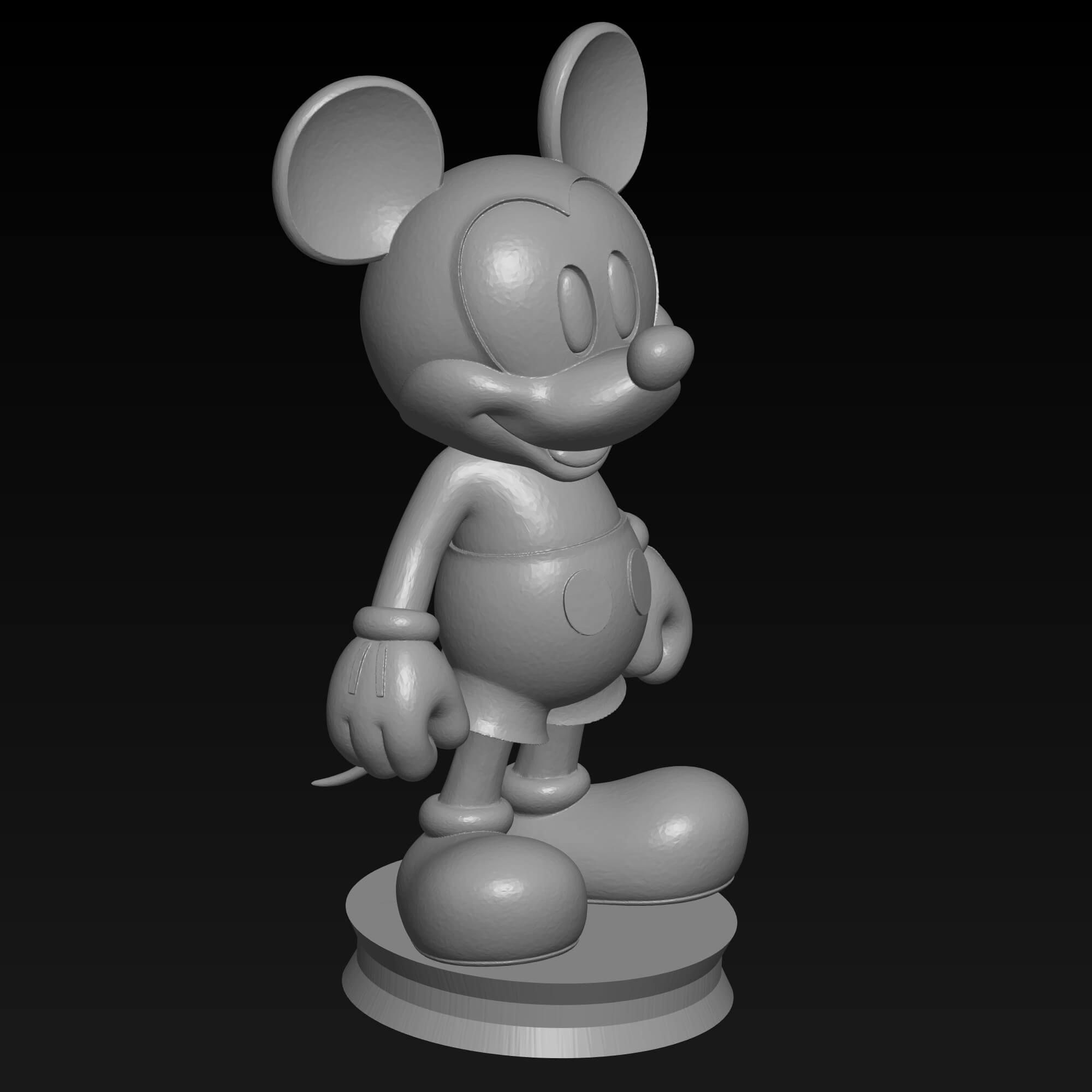 Mickey Mouse STL File &ndash 3D Printable Cartoon Character 3D Model