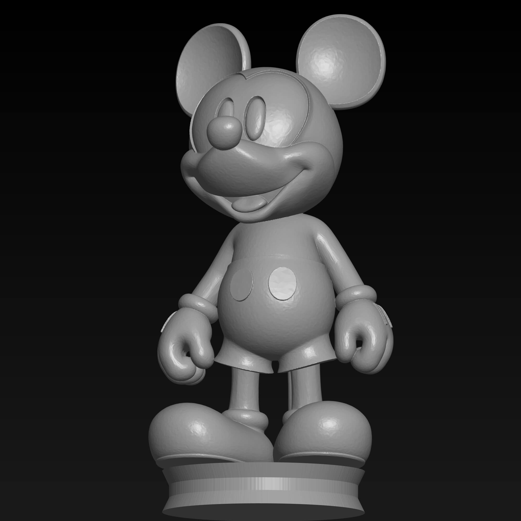 Mickey Mouse STL File &ndash 3D Printable Cartoon Character 3D Model