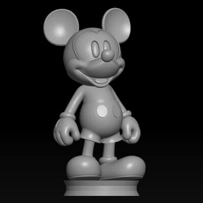 Mickey Mouse STL File – 3D Printable Cartoon Character