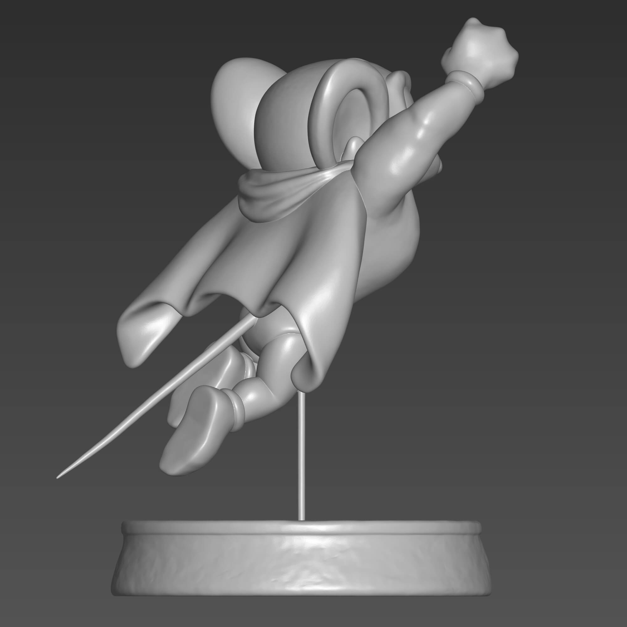 Mighty Mouse 3D Model STL File - High-Quality Retro Figurine 3D Model