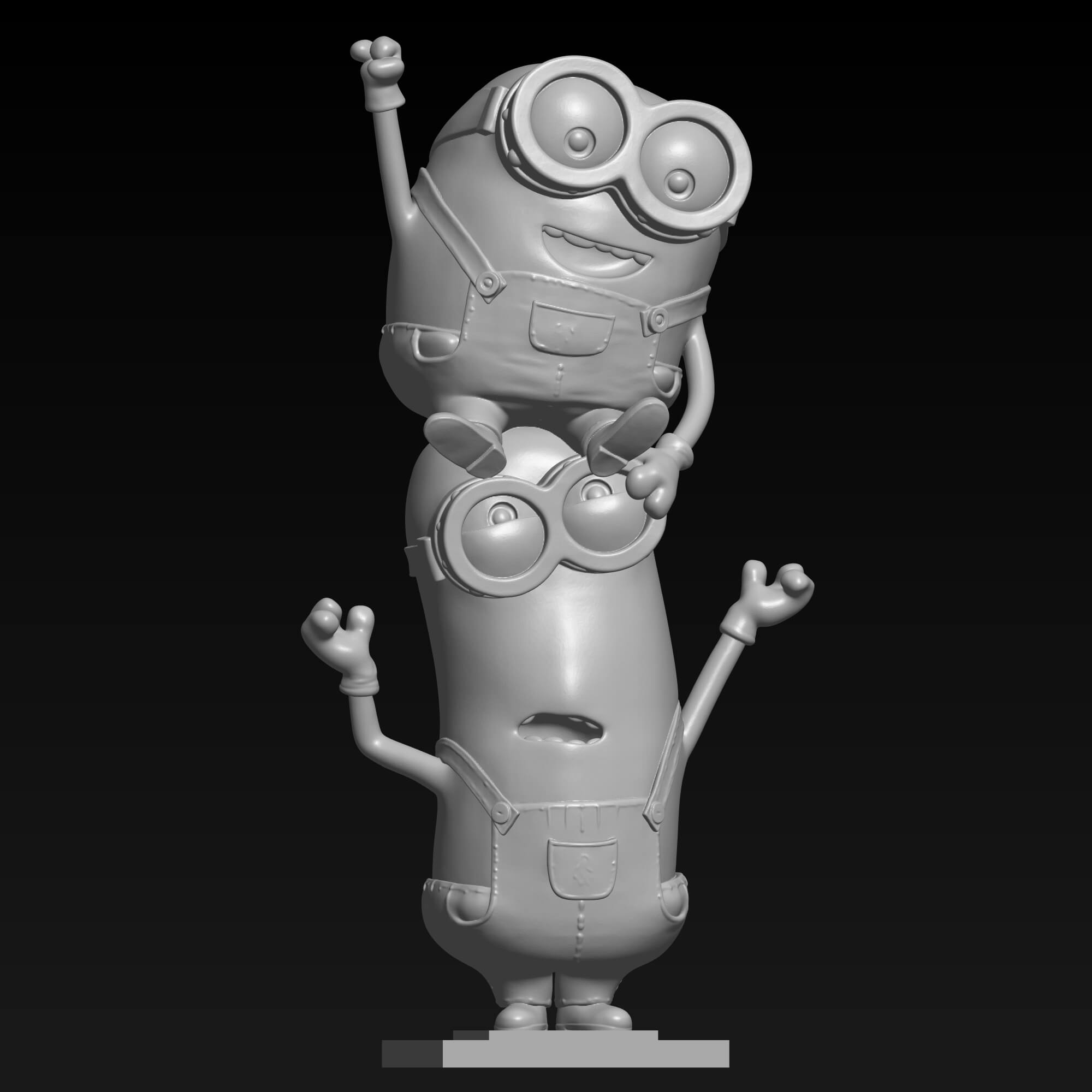 Cartoon P Rinter Minions 3D Printer STL File Funny Yellow Cartoon Characters by Bilen