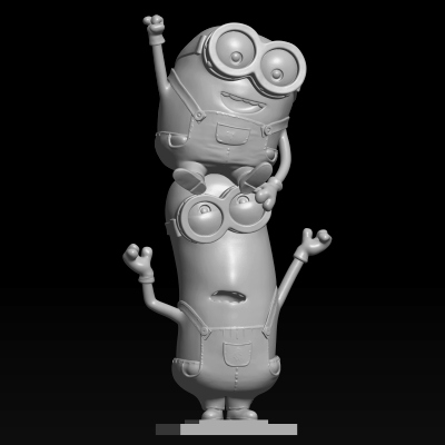 Minions 3D Printer STL File Funny Yellow Cartoon Characters