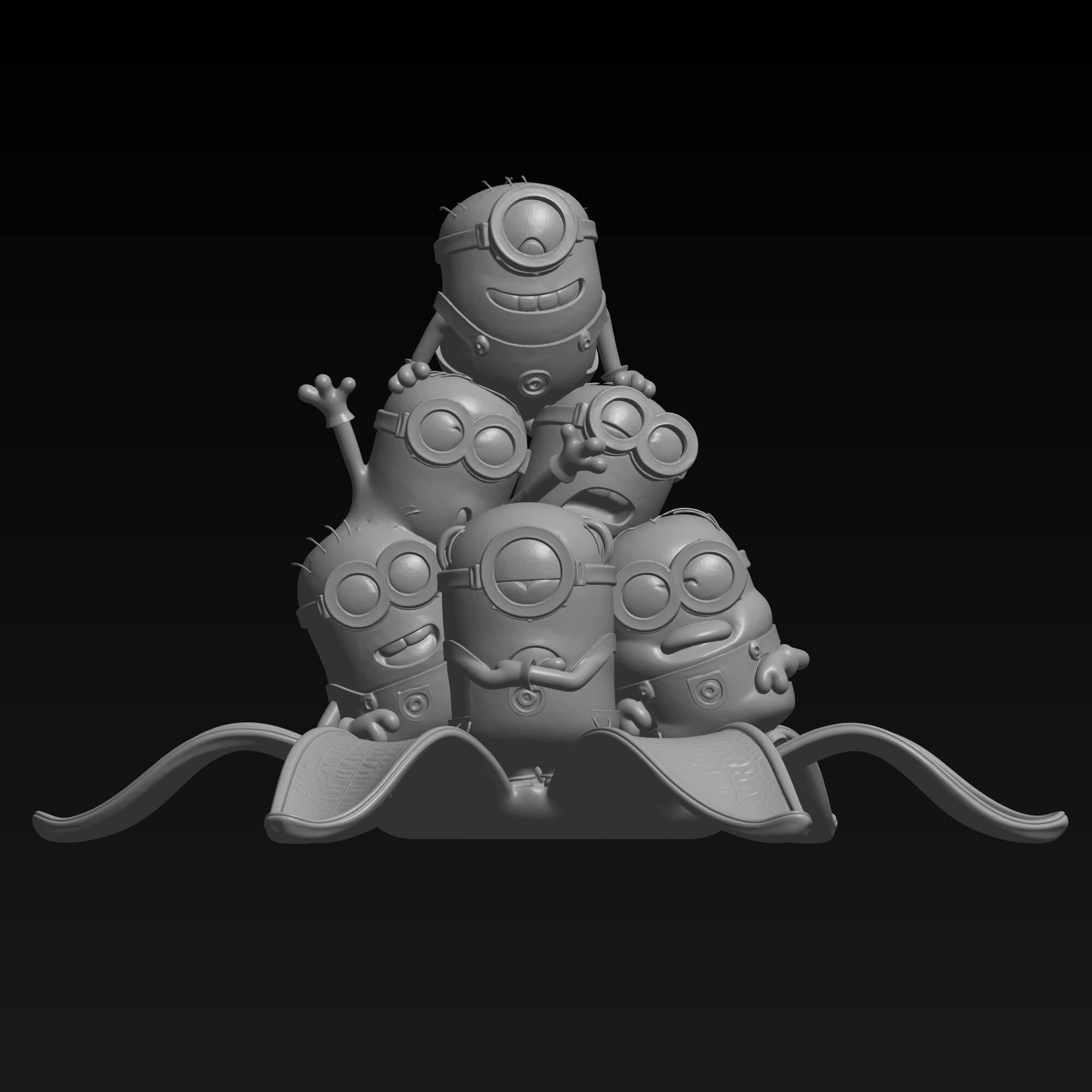 Minions 3D STL Model Bundle Despicable Me Fan Art 3D Model