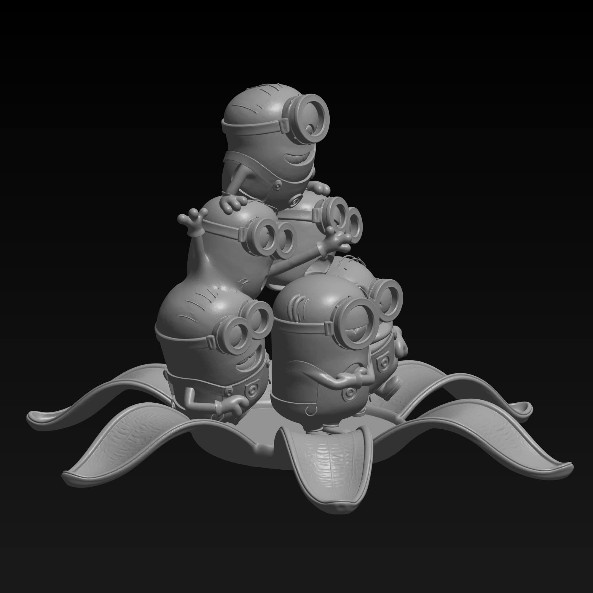 Minions 3D STL Model Bundle Despicable Me Fan Art 3D Model