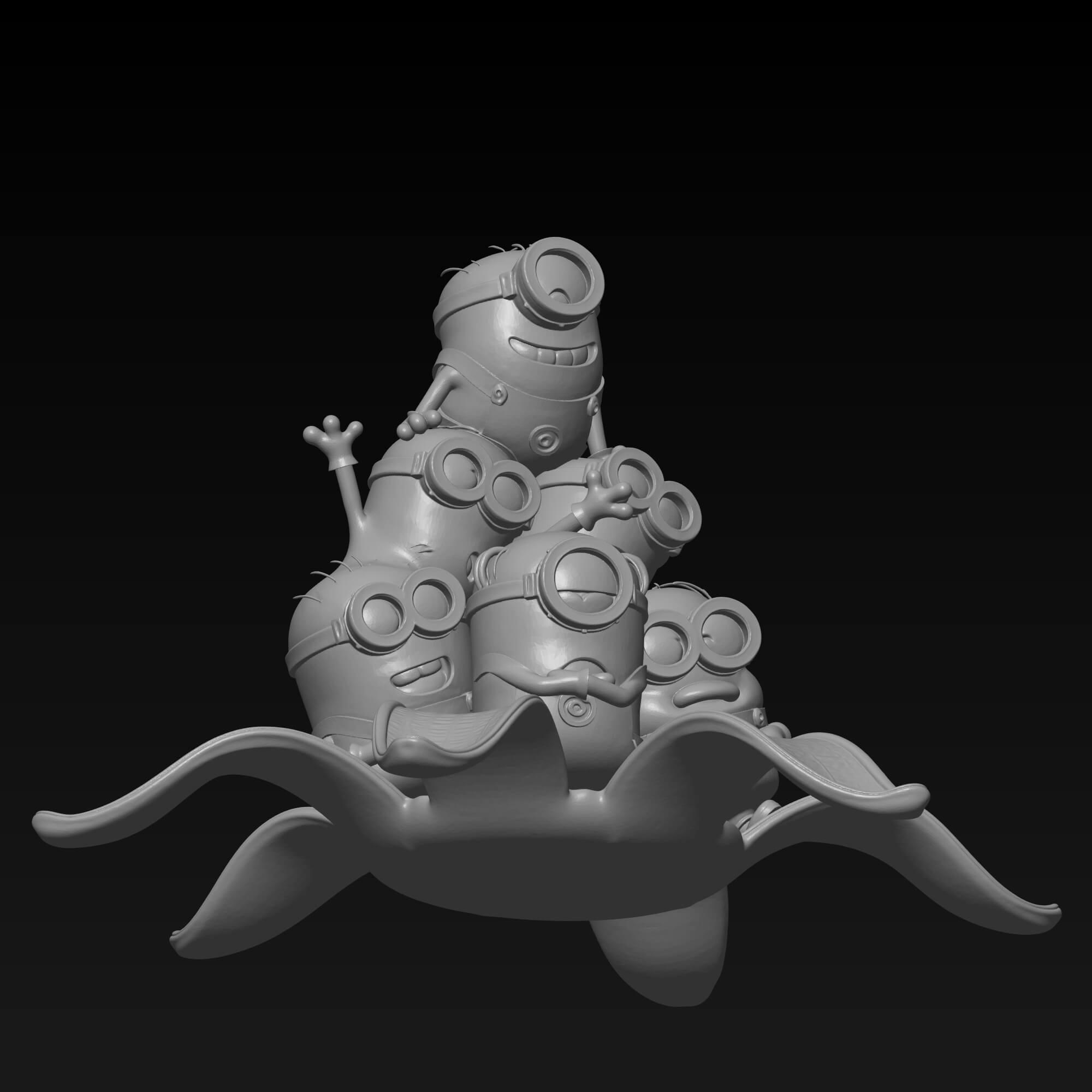 Minions 3D STL Model Bundle Despicable Me Fan Art 3D Model