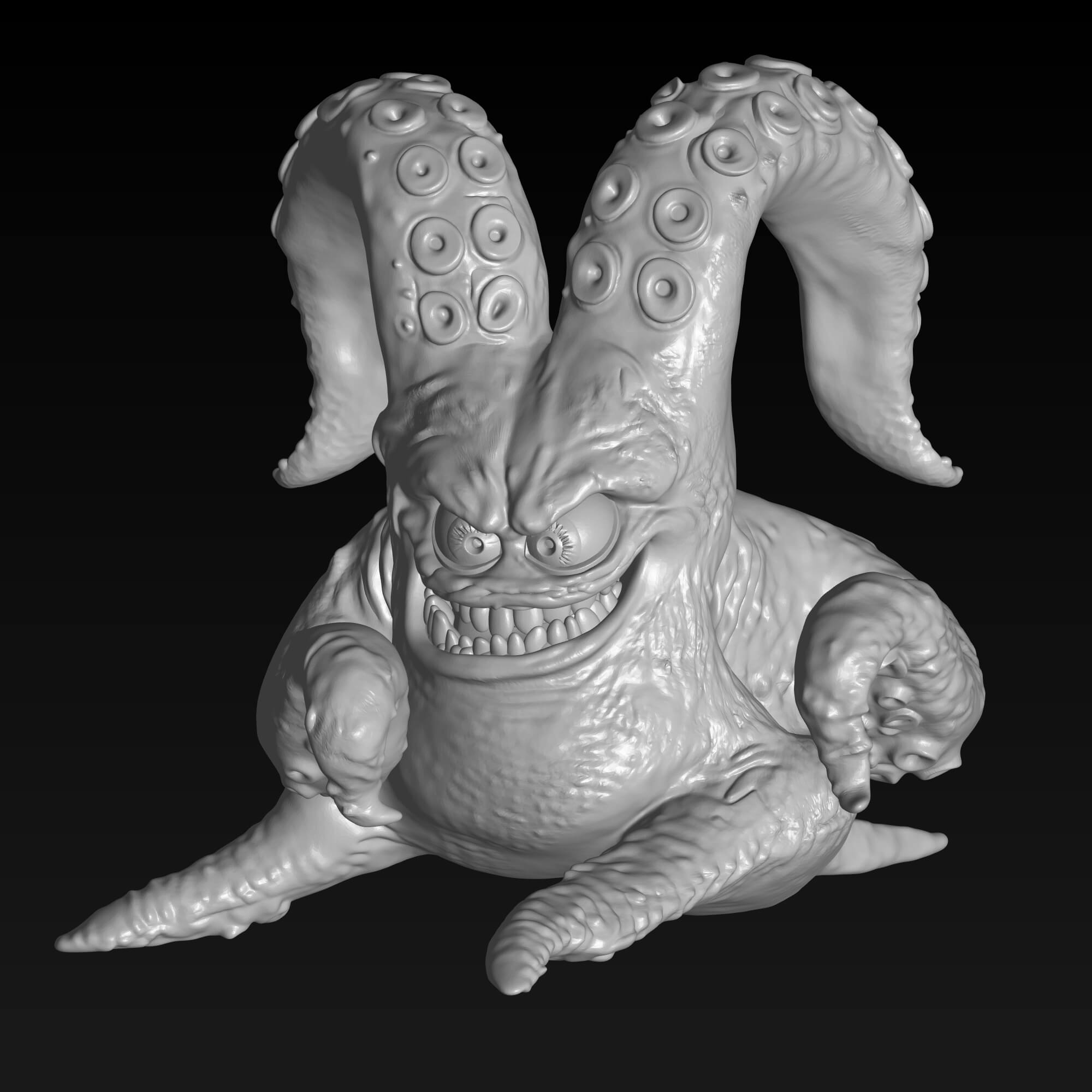 Minions and Monsters Inc Style Howard STL File 3D Model