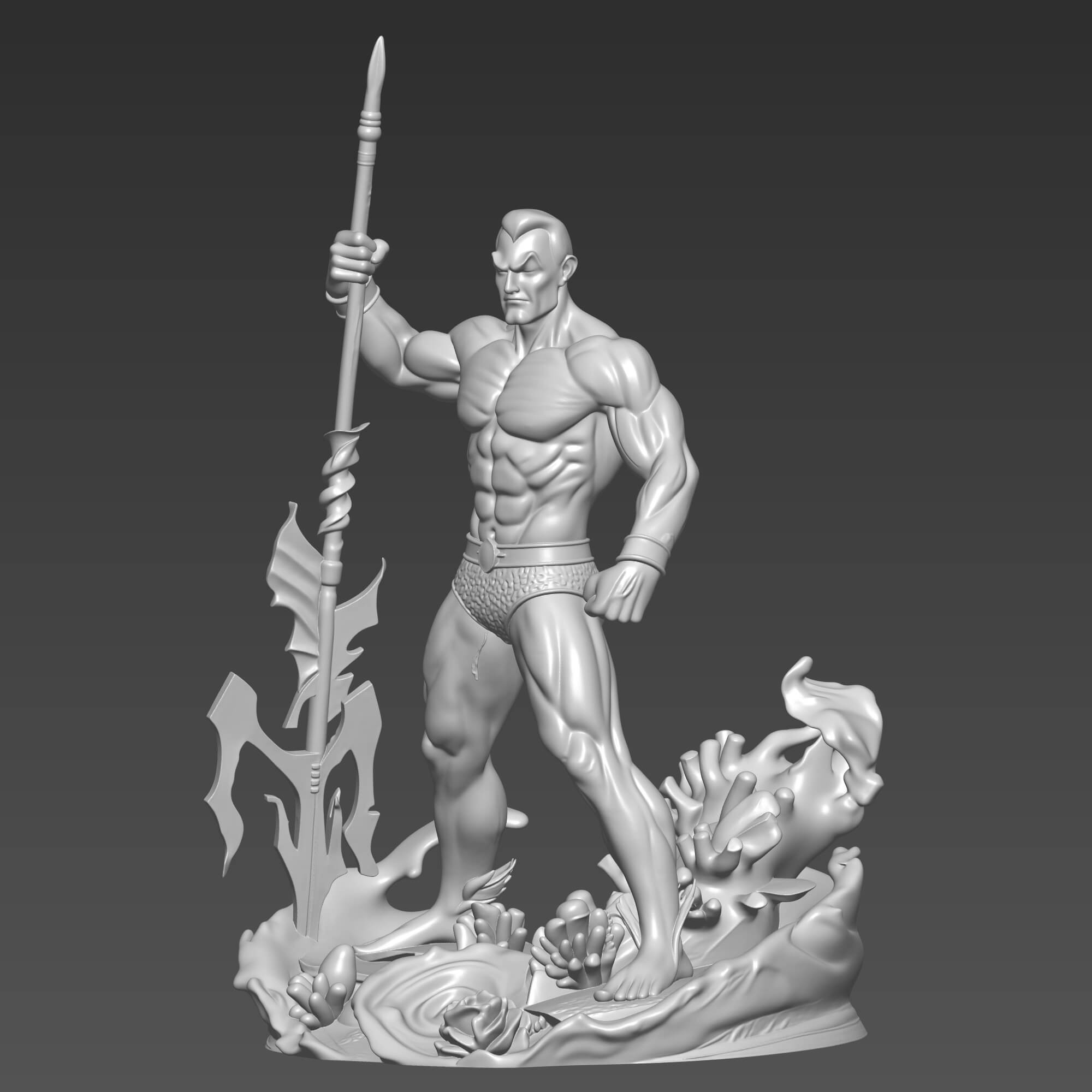 Namor the Sub-Mariner 3D STL File King of Atlantis Figure 3D Model