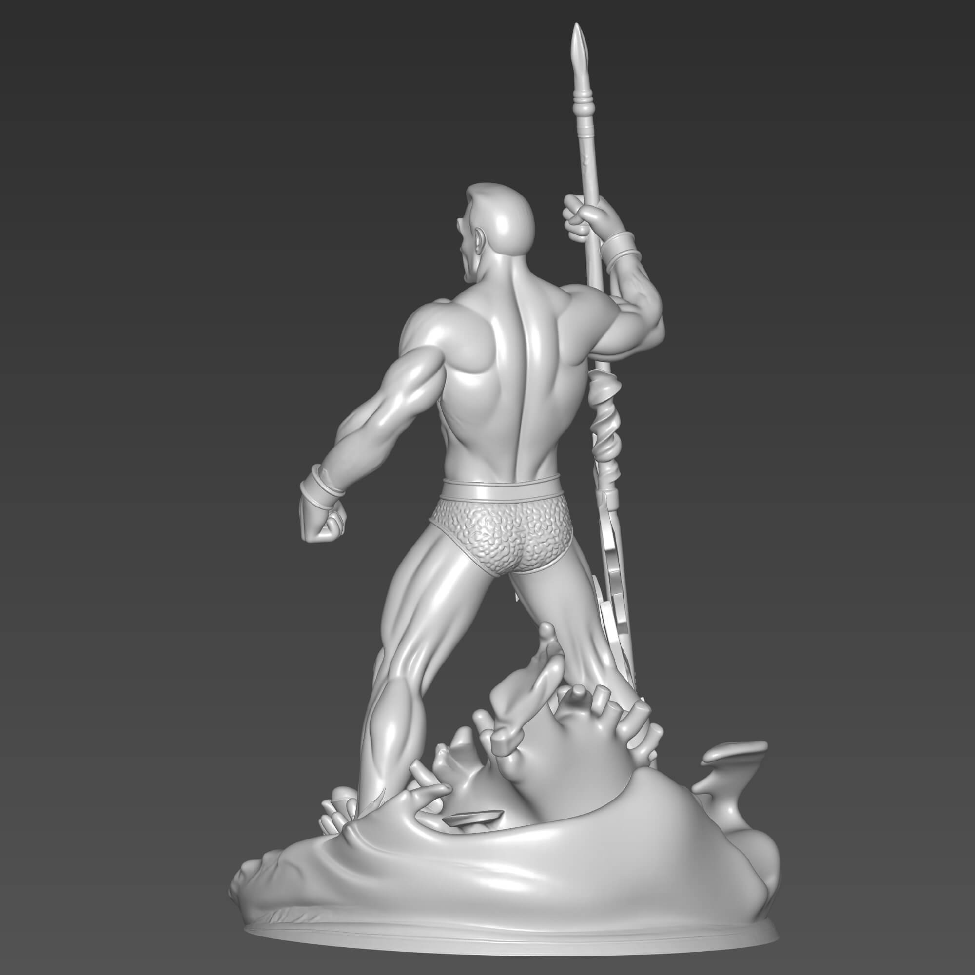 Namor the Sub-Mariner 3D STL File King of Atlantis Figure 3D Model