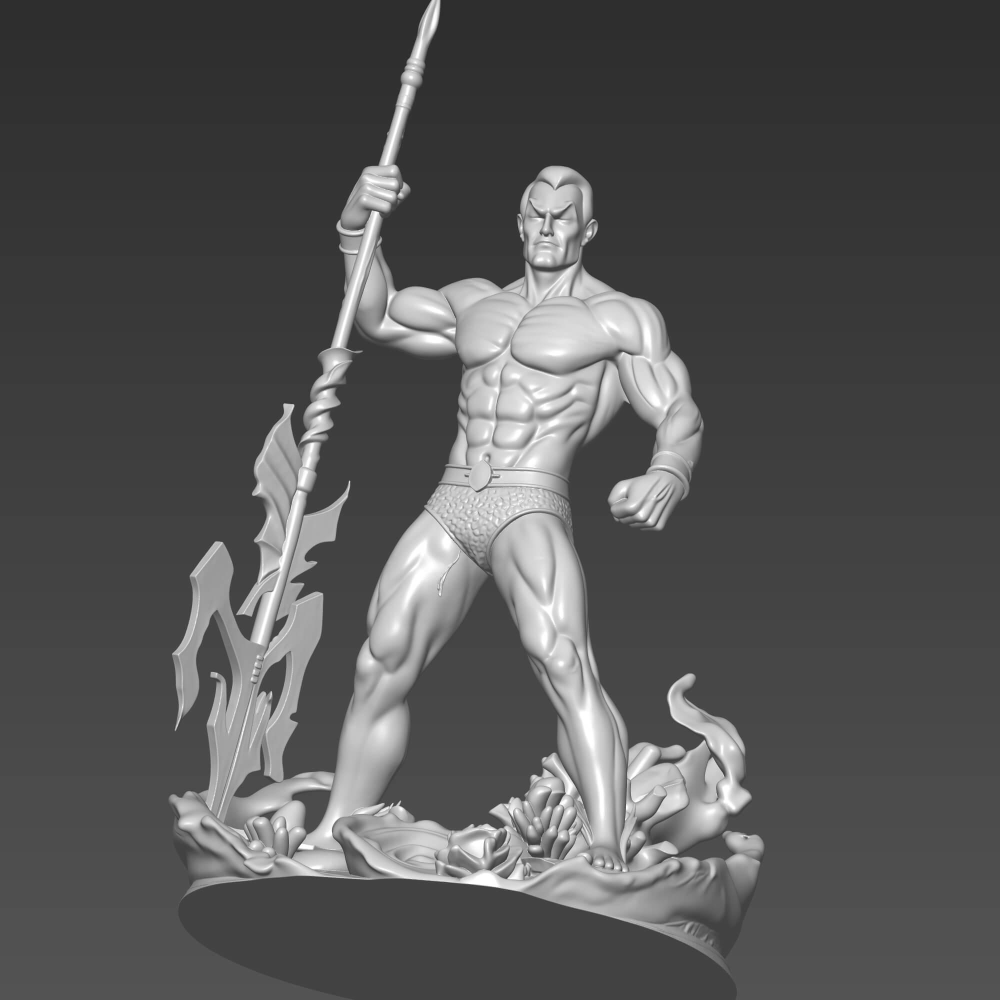 Namor the Sub-Mariner 3D STL File King of Atlantis Figure 3D Model
