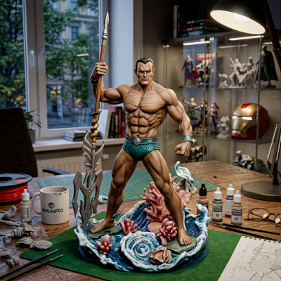 Namor the Sub-Mariner 3D STL File King of Atlantis Figure