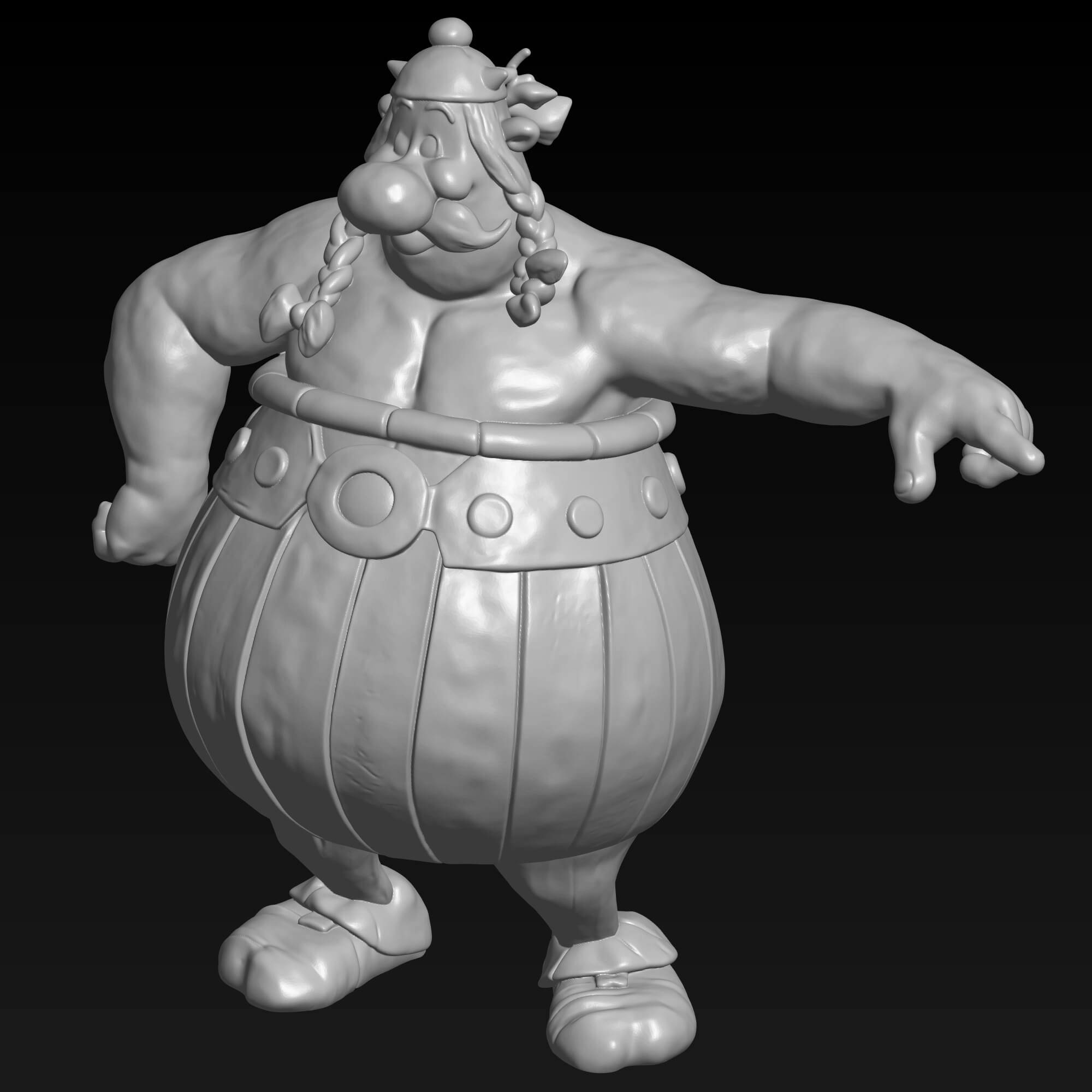 Obelix 3D STL File for 3D Printing 3D Model