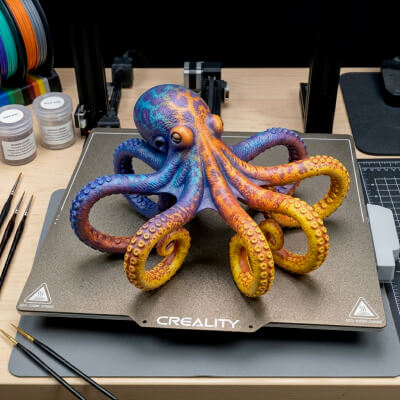 Octopus Napkin Holder STL File for 3D Printing 3D Model