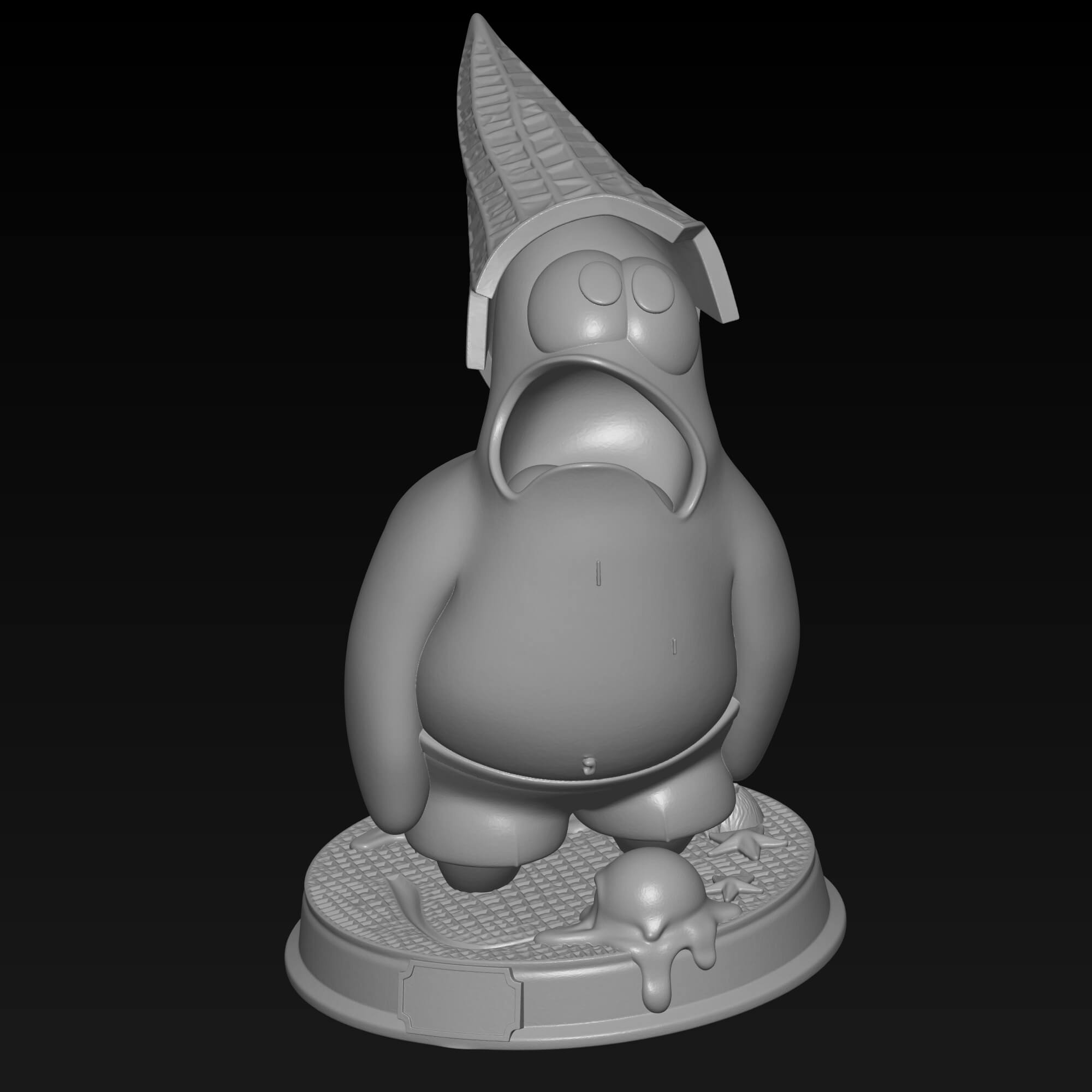 Patrick Star 3D STL File SpongeBob Ice Cream Cone Starfish 3D Model