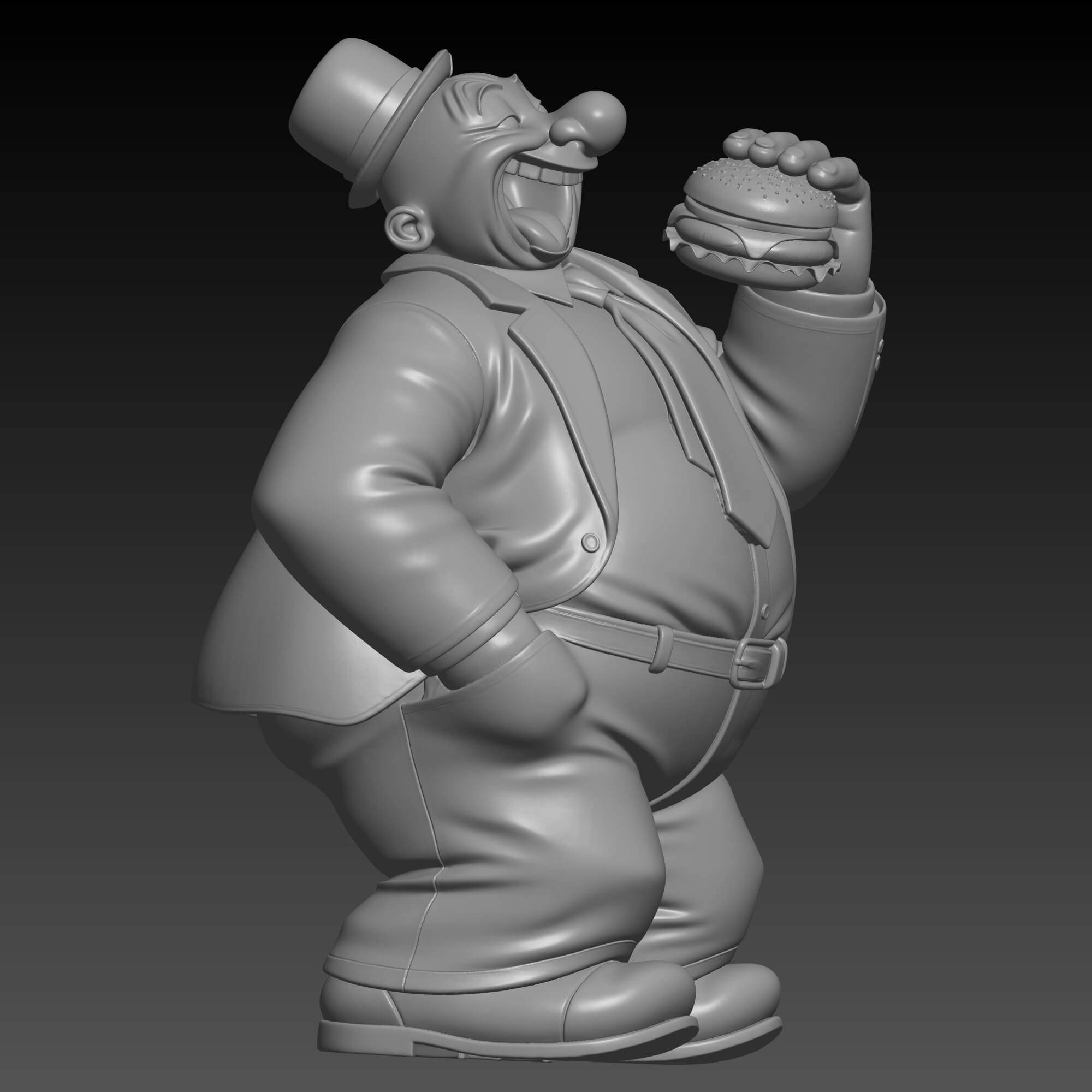 Popeye Classic J. Wellington Wimpy FDM 3D Print STL File 3D Model