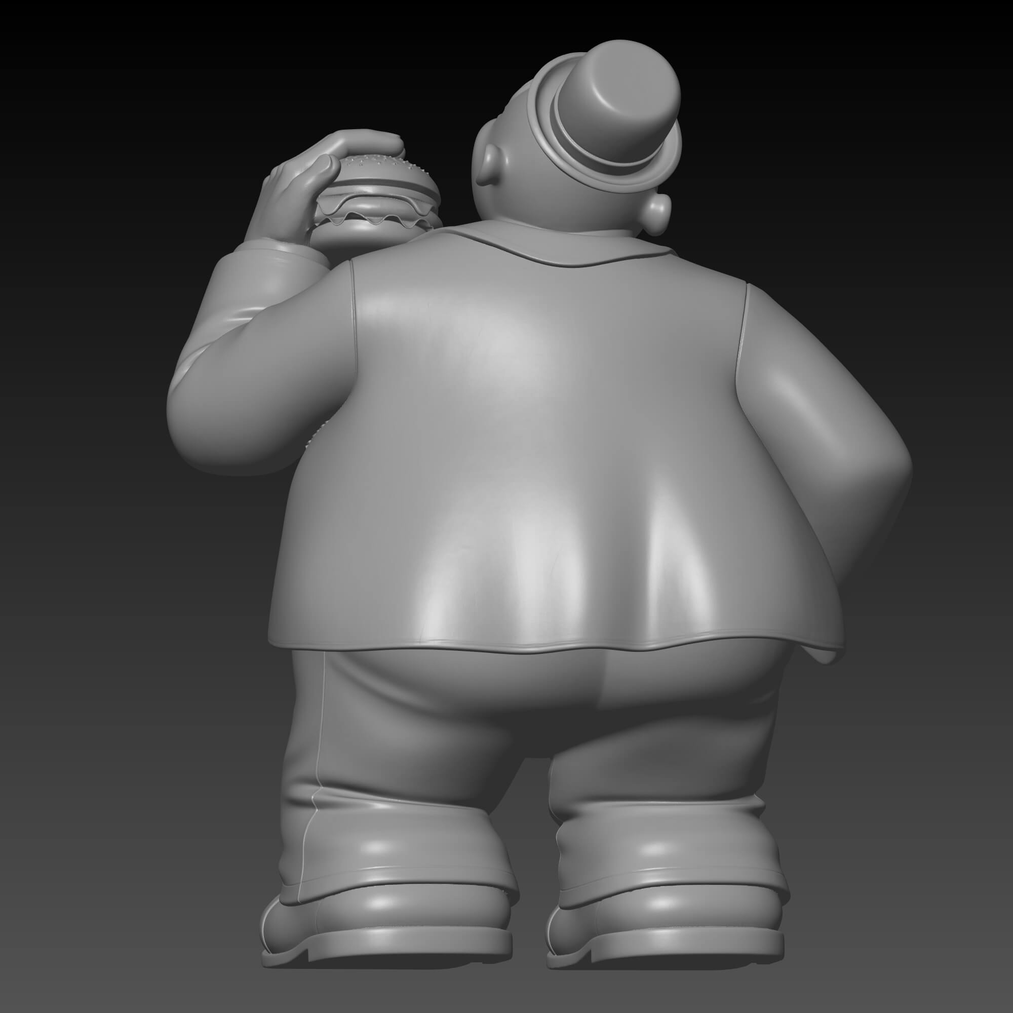 Popeye Classic J. Wellington Wimpy FDM 3D Print STL File 3D Model