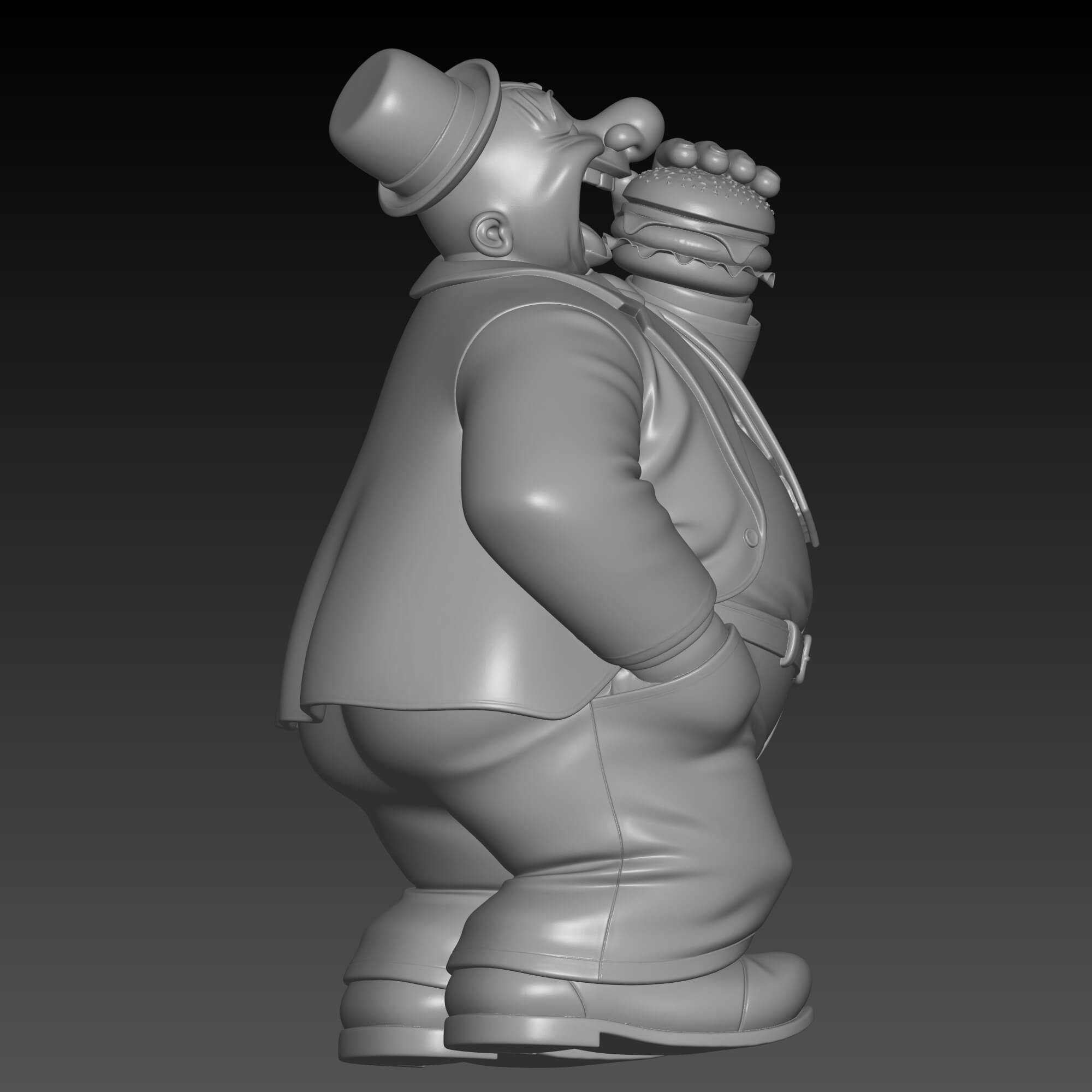 Popeye Classic J. Wellington Wimpy FDM 3D Print STL File 3D Model