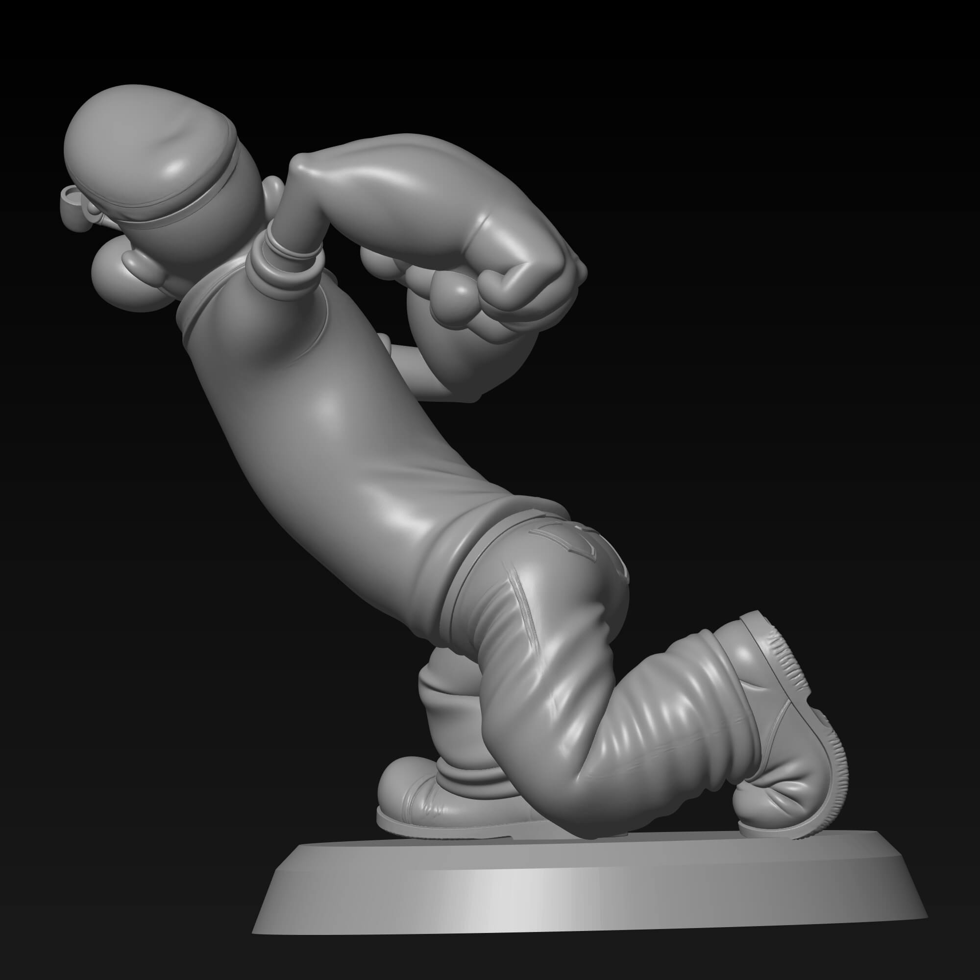 Popeye the Sailor Man STL File for FDM 3D Printing 3D Model