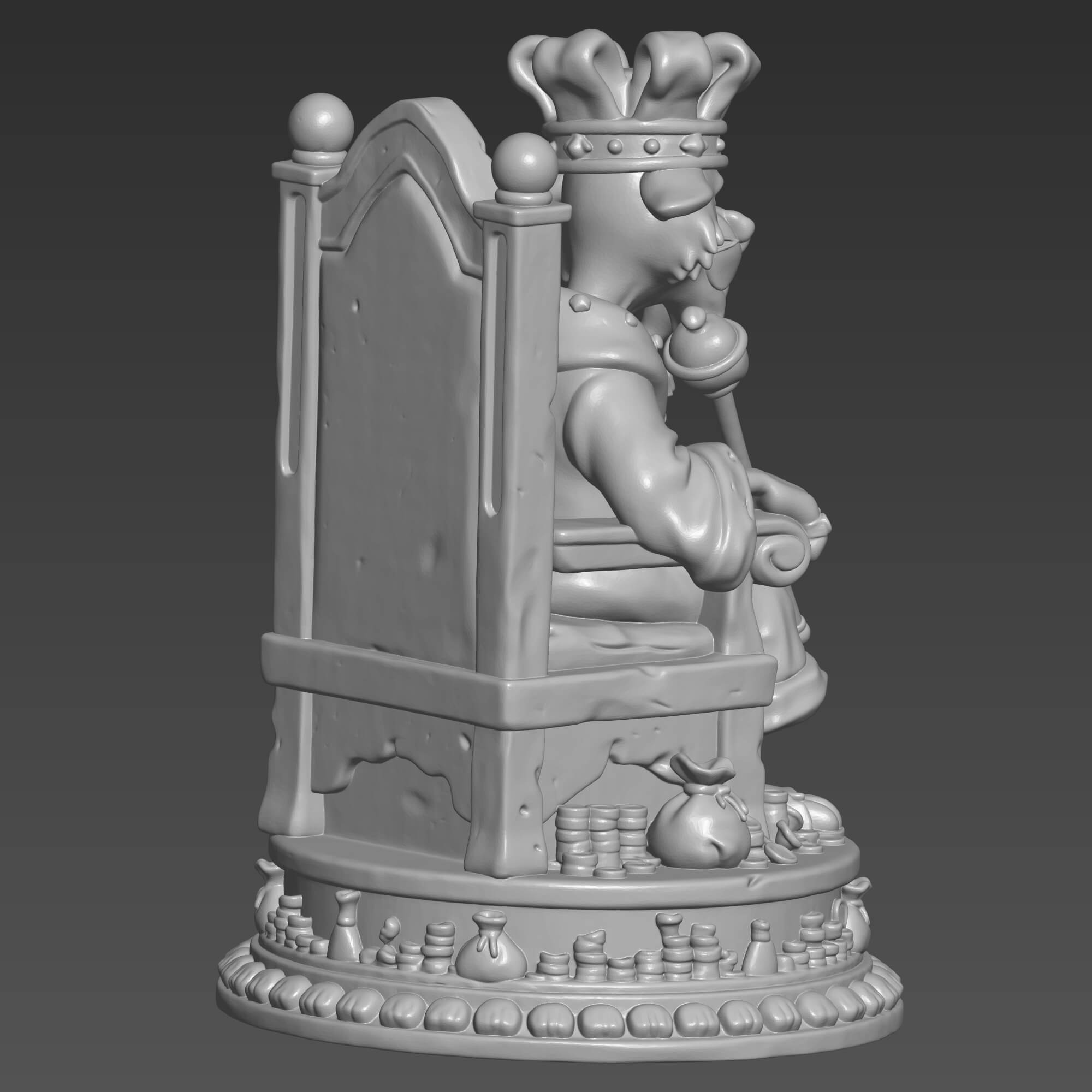 Prince John Character STL for 3D Printing Disney Inspired 3D Model