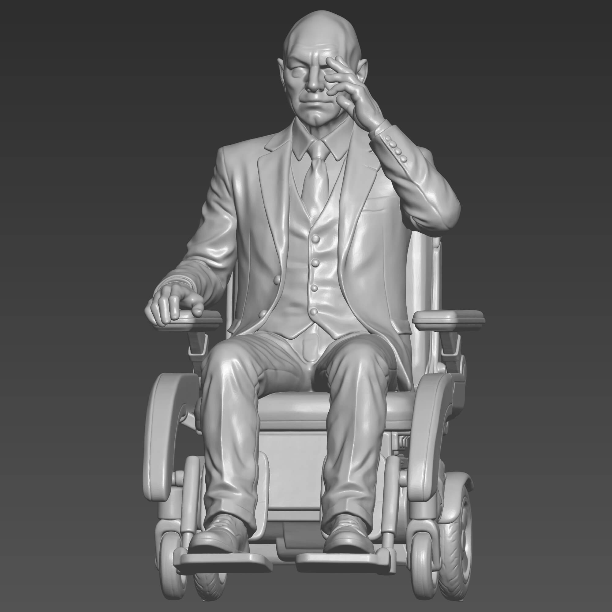 Professor X 3D STL File Charles Xavier Marvel Figure 3D Model