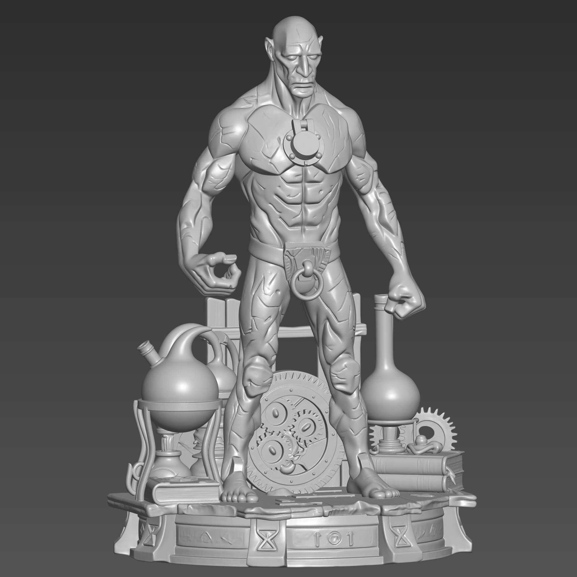 Roger the Homunculus 3D STL File High Hellboy FanArt 3D Model