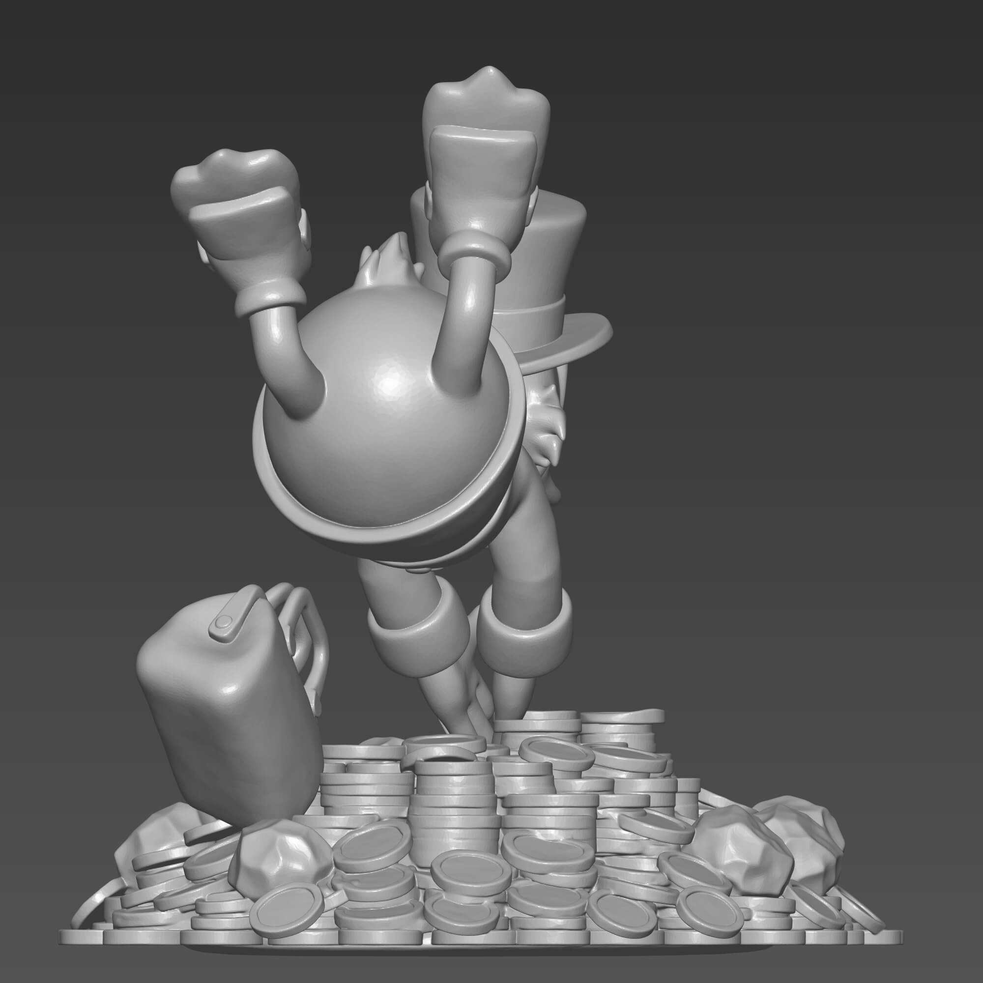 Scrooge McDuck 3D STL File 3D Model