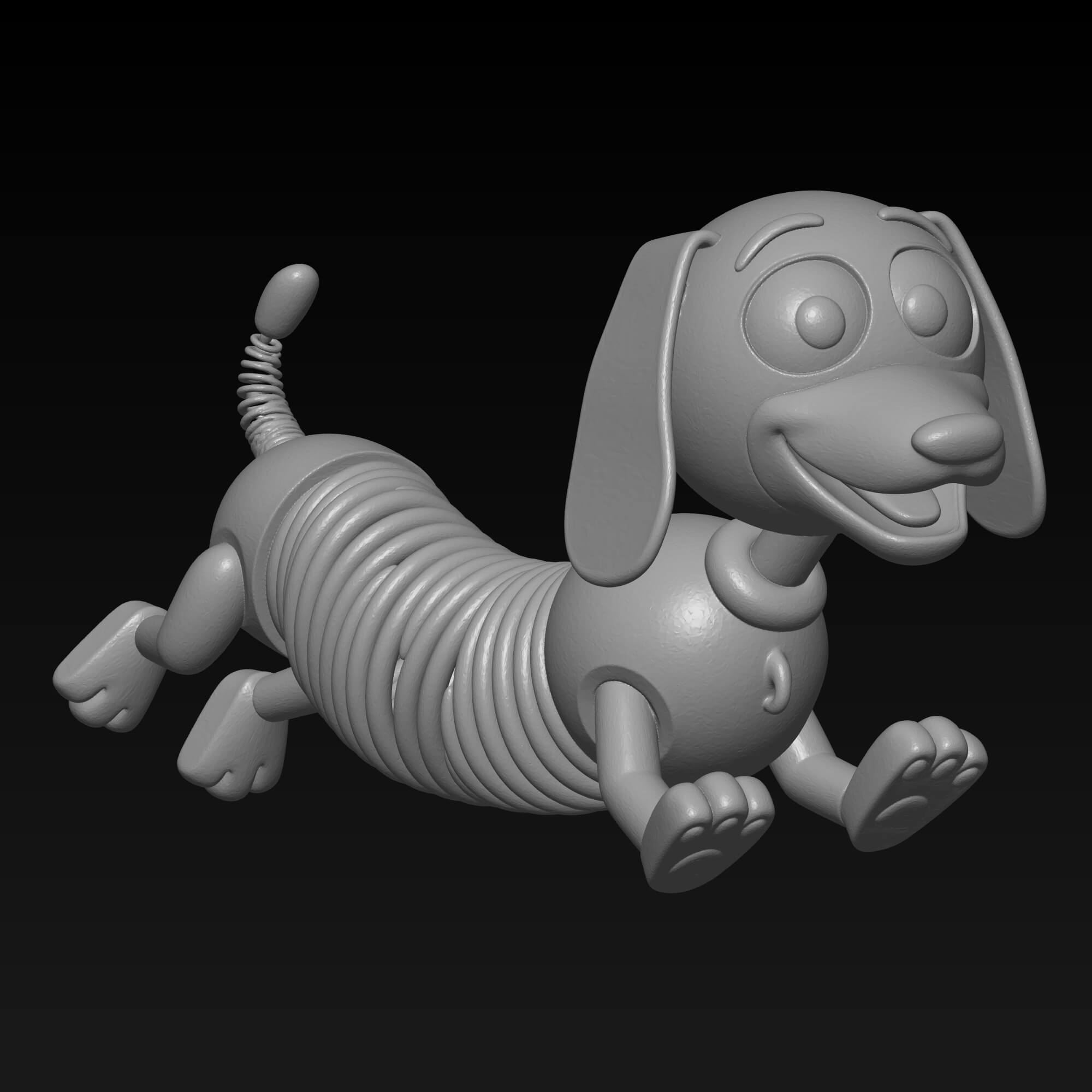 Slinky Dog 3D Model STL - Iconic Toy Character 3D Model