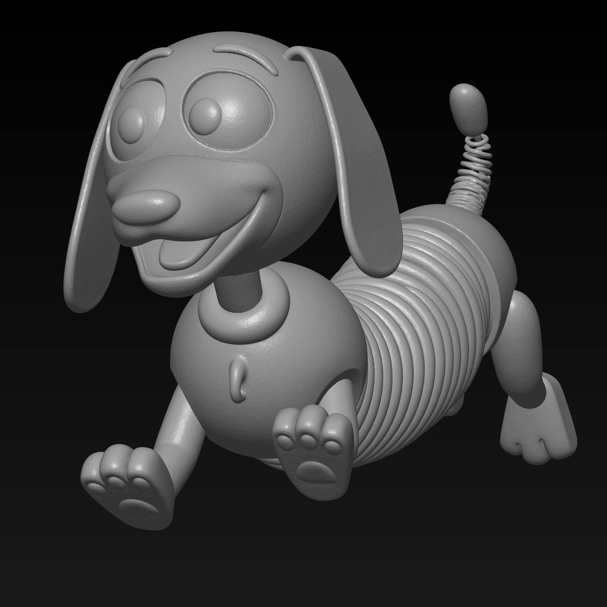 Slinky Dog 3D Model STL - Iconic Toy Character 3D Model